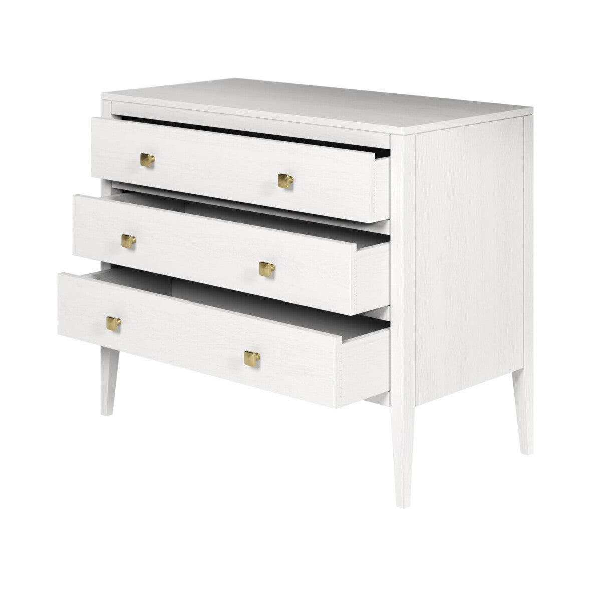 Radford White Chest of Drawers - White by D.I. Designs