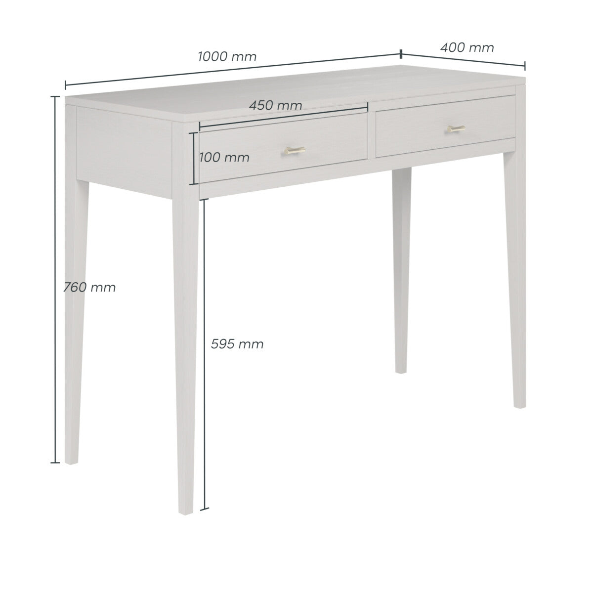 Radford Console Table - Grey by D.I. Designs