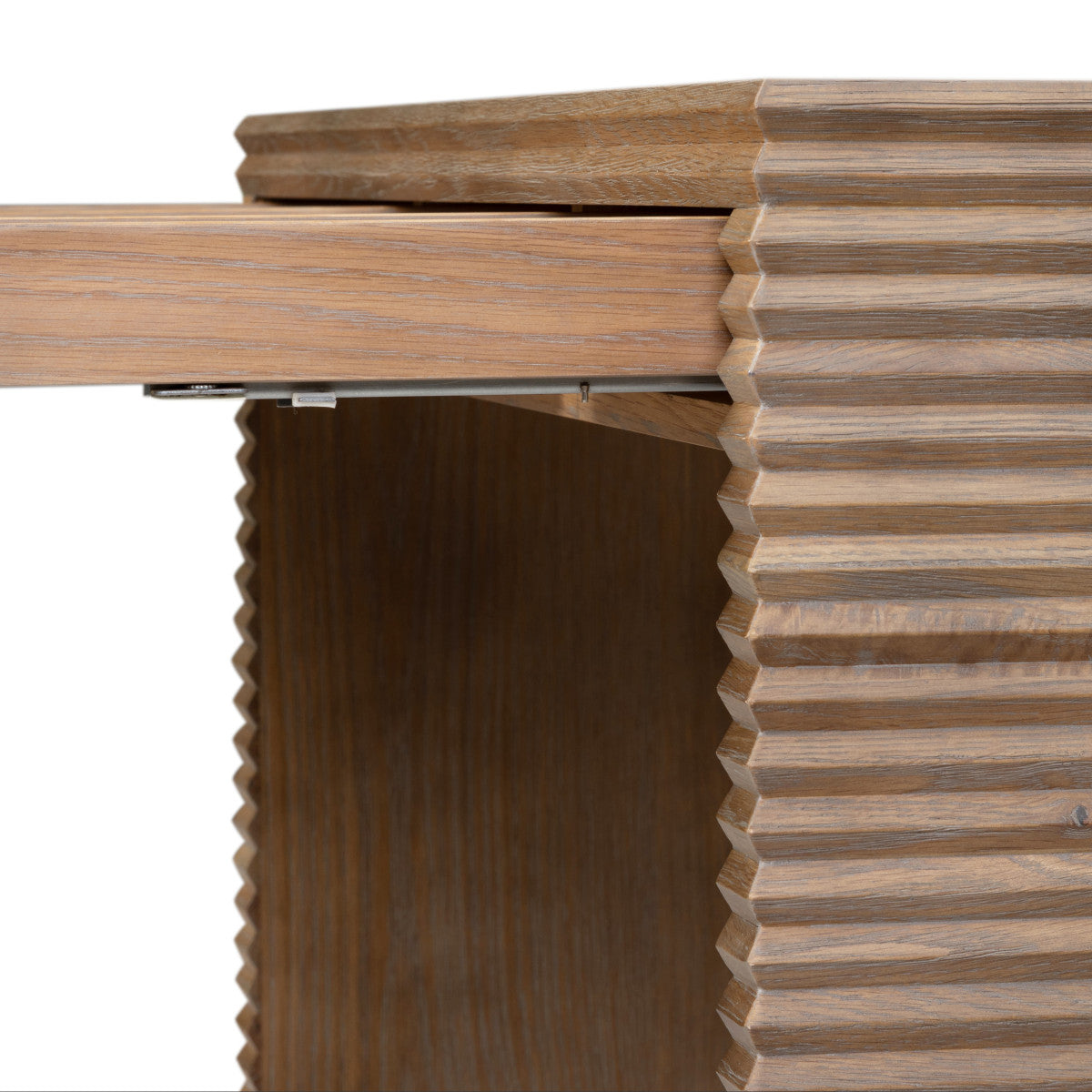 Wickham Wood Desk - Ribbed Oak by D.I. Designs