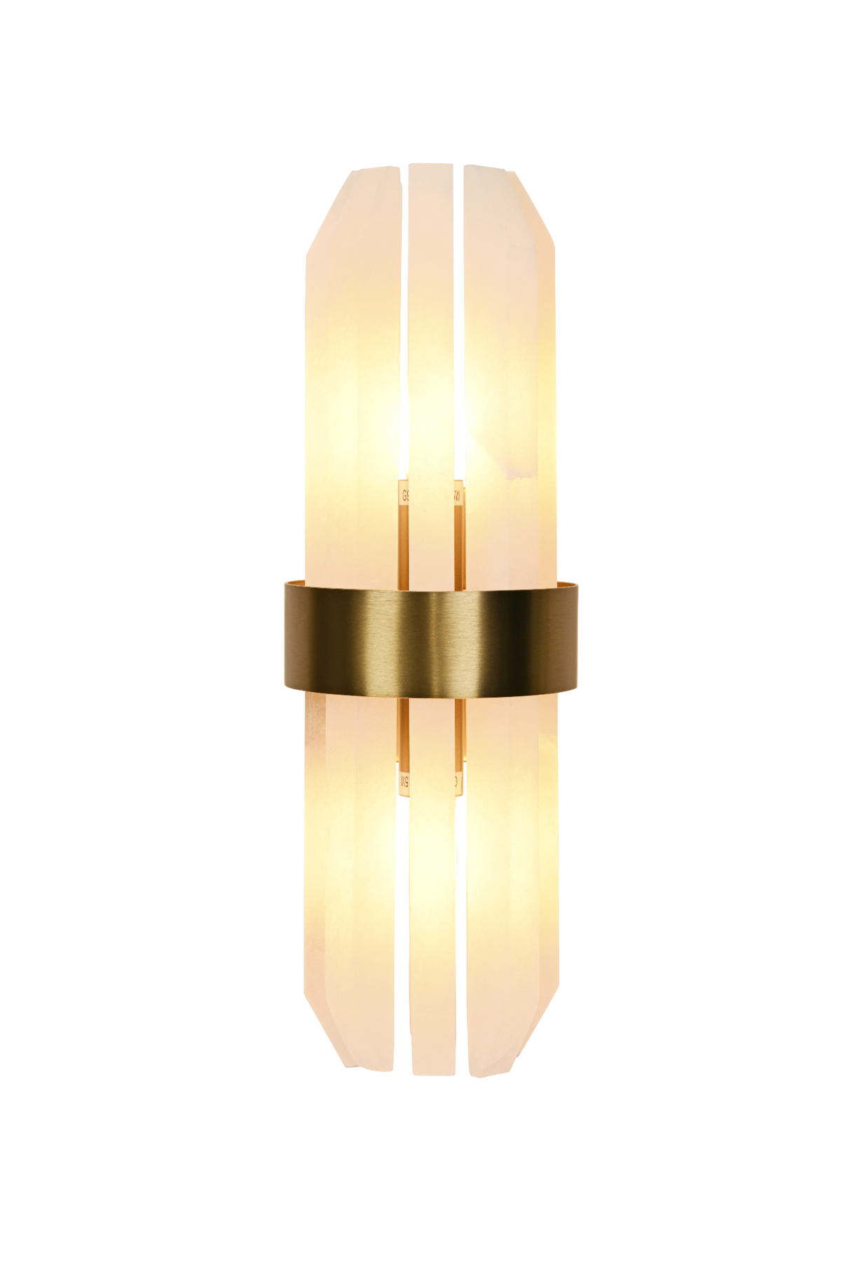 Salerno Gold & Alabaster Wall Light by Luxe Collection