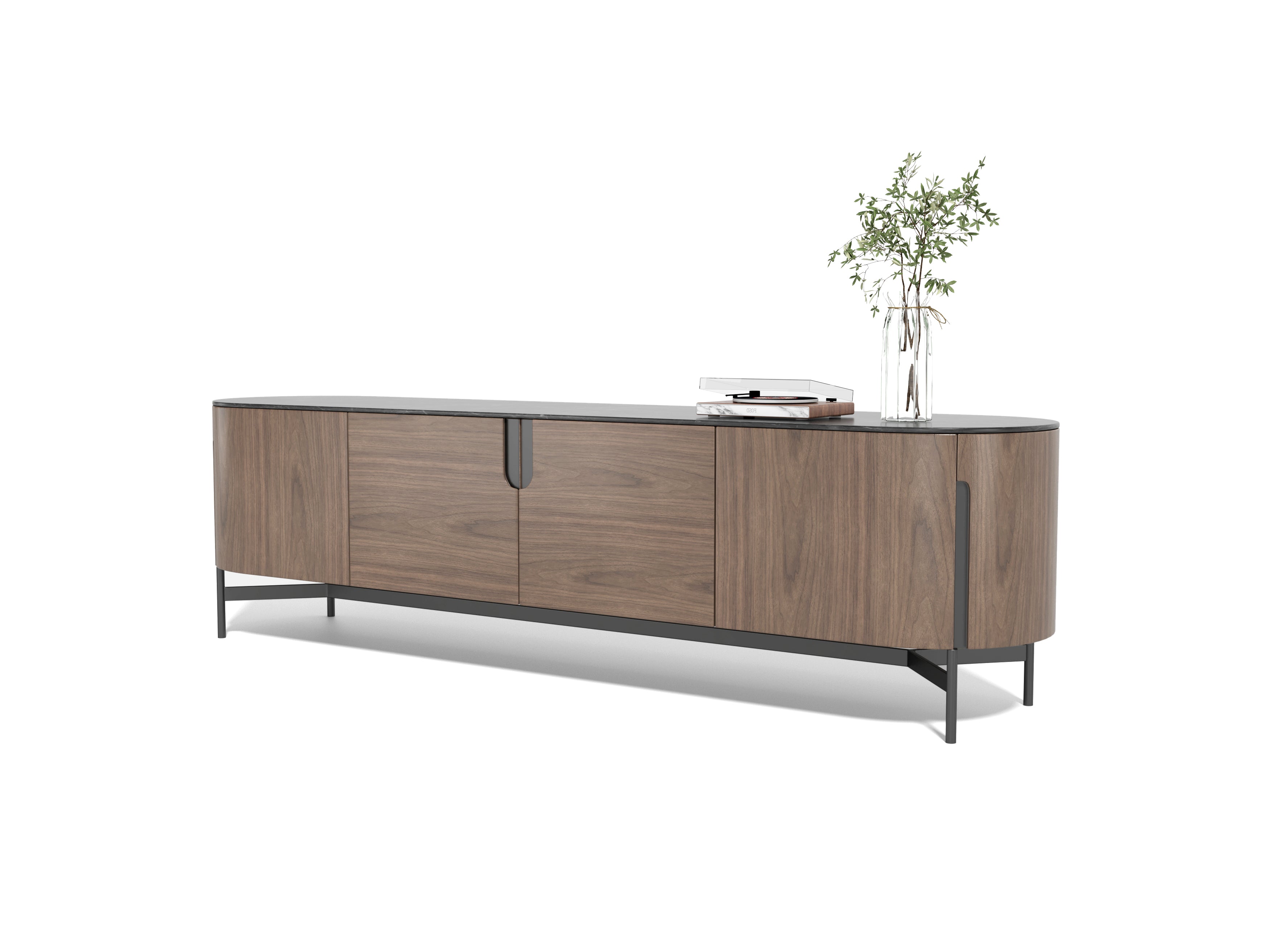 Darcy Walnut & Grey TV Unit by Tommy Franks