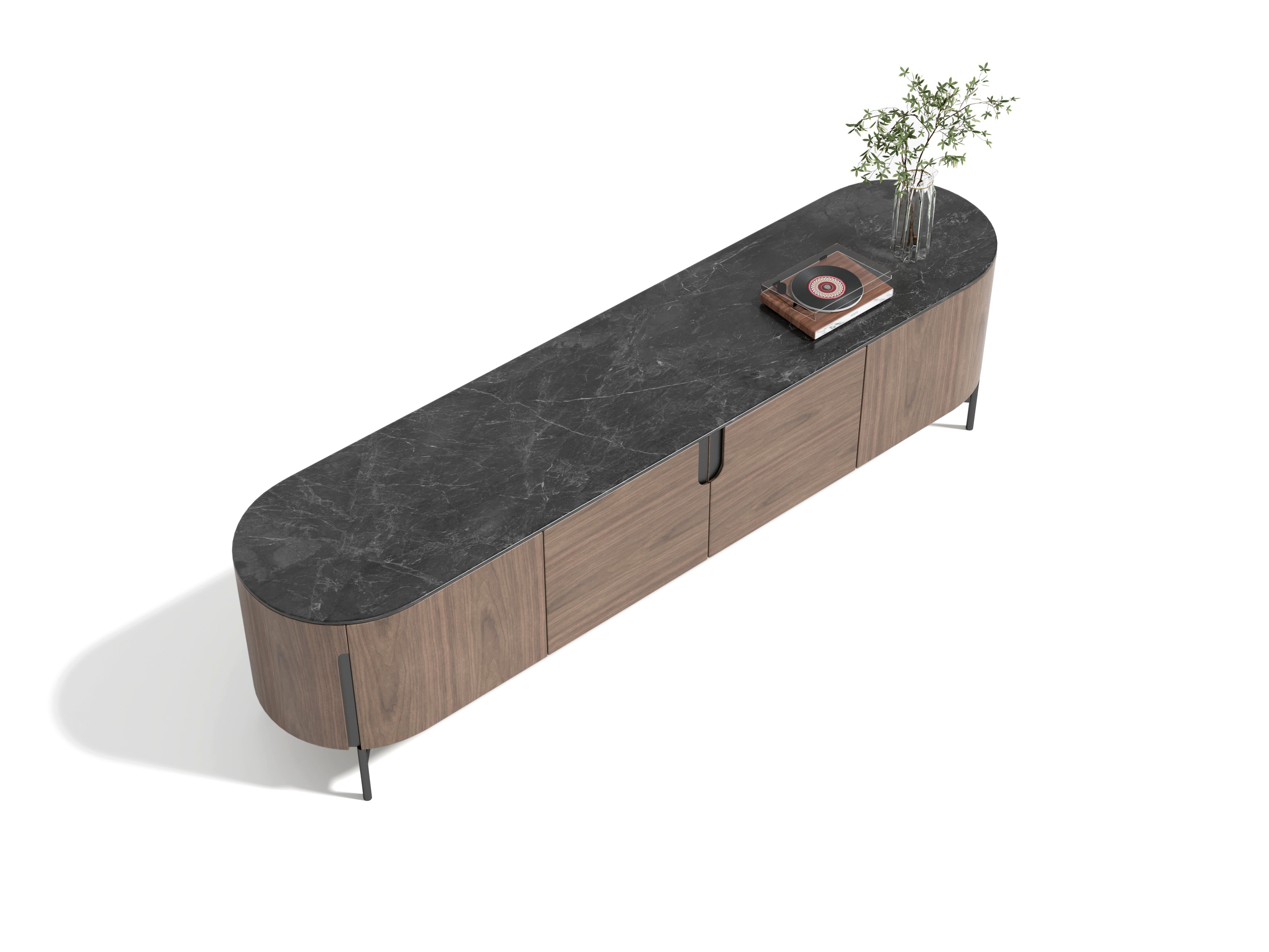 Darcy Walnut & Grey TV Unit by Tommy Franks