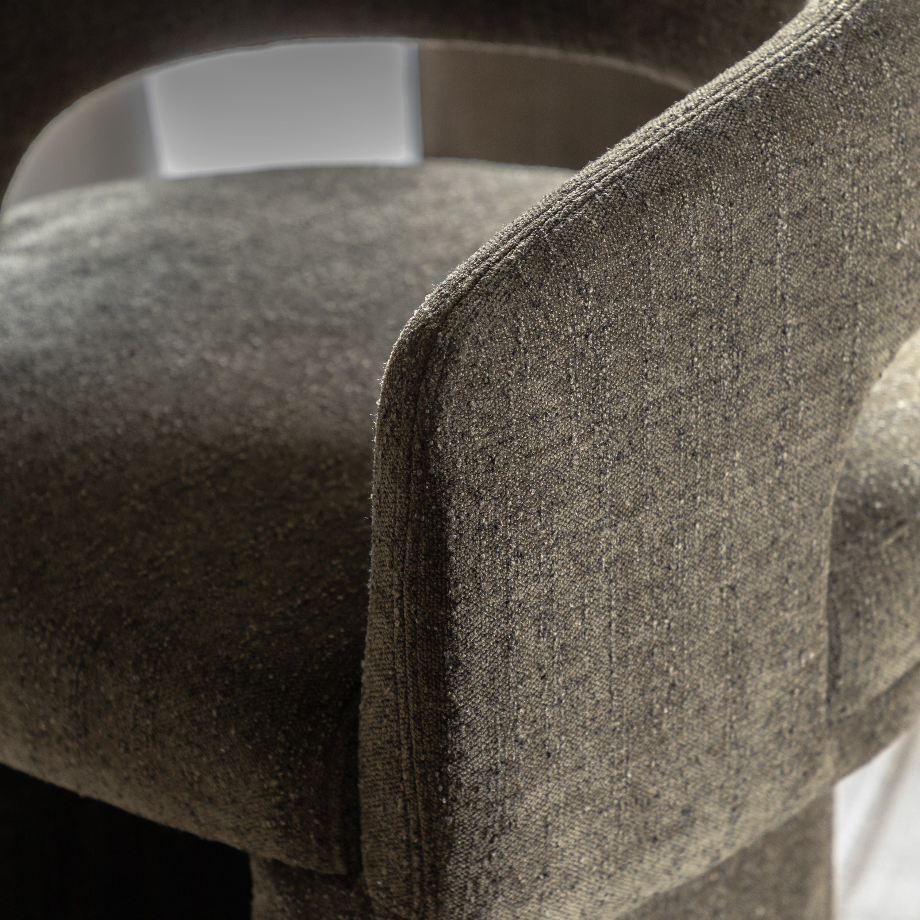 Sloane Green Fabric Dining Chair by Abode