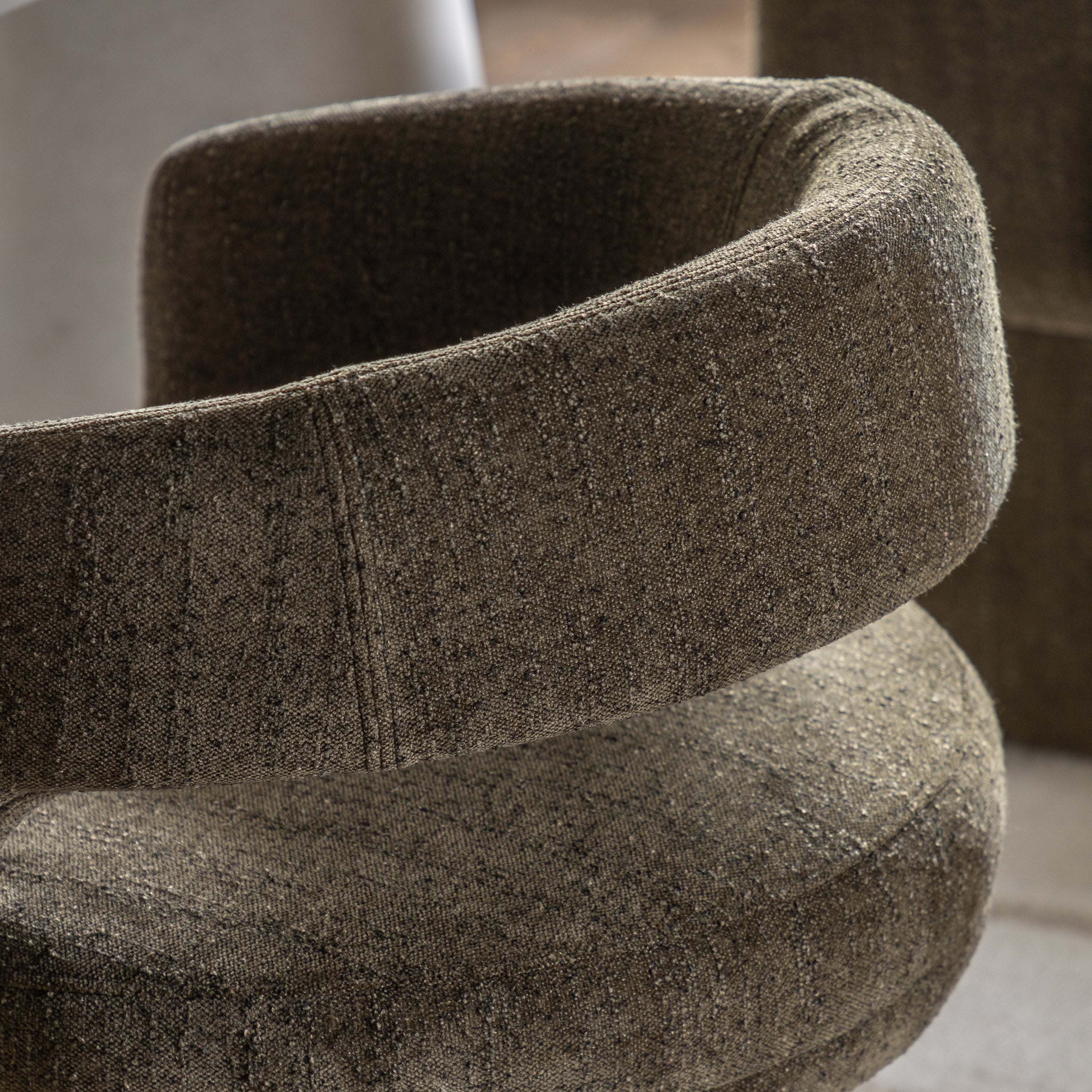 Sloane Green Fabric Dining Chair by Abode