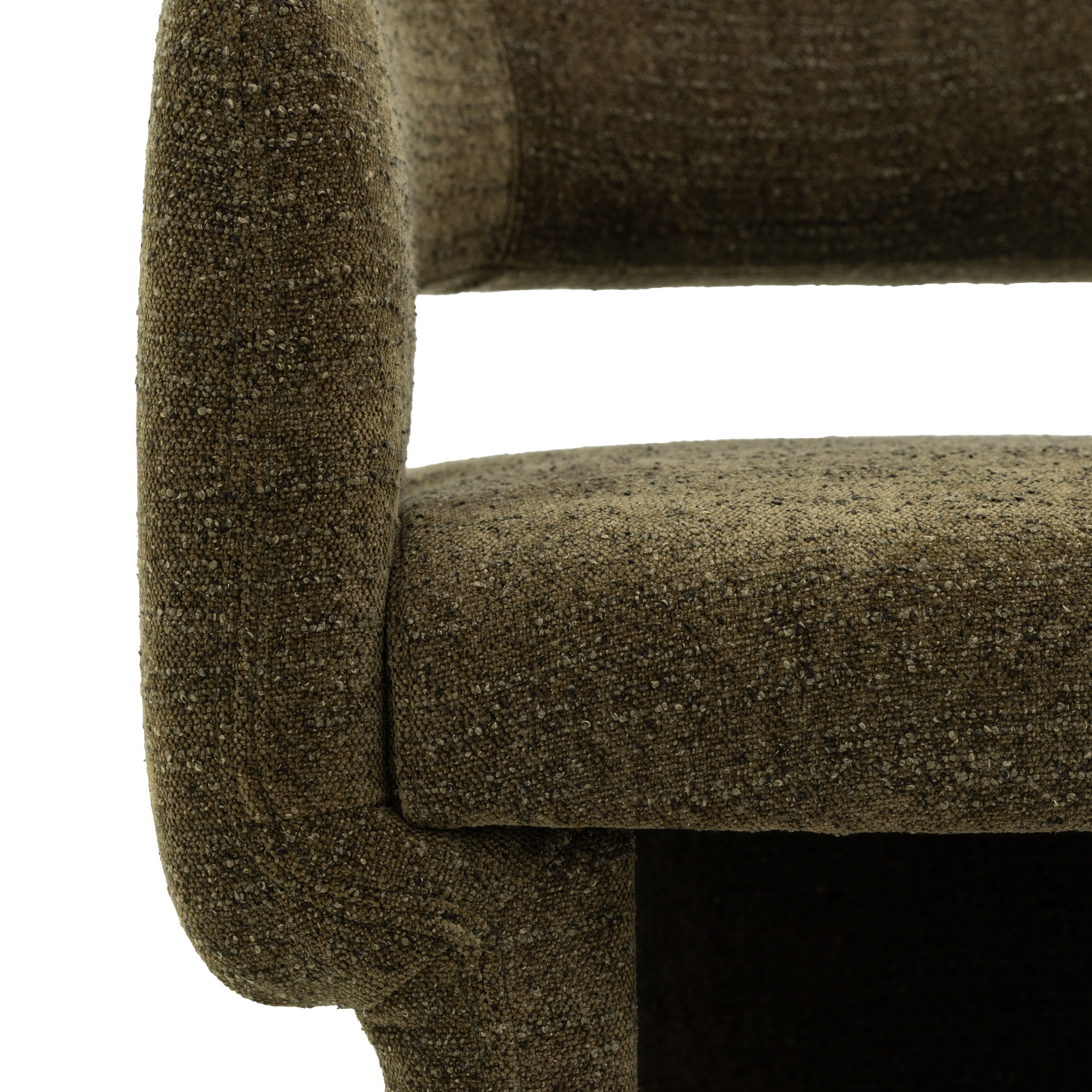 Sloane Green Fabric Dining Chair by Abode