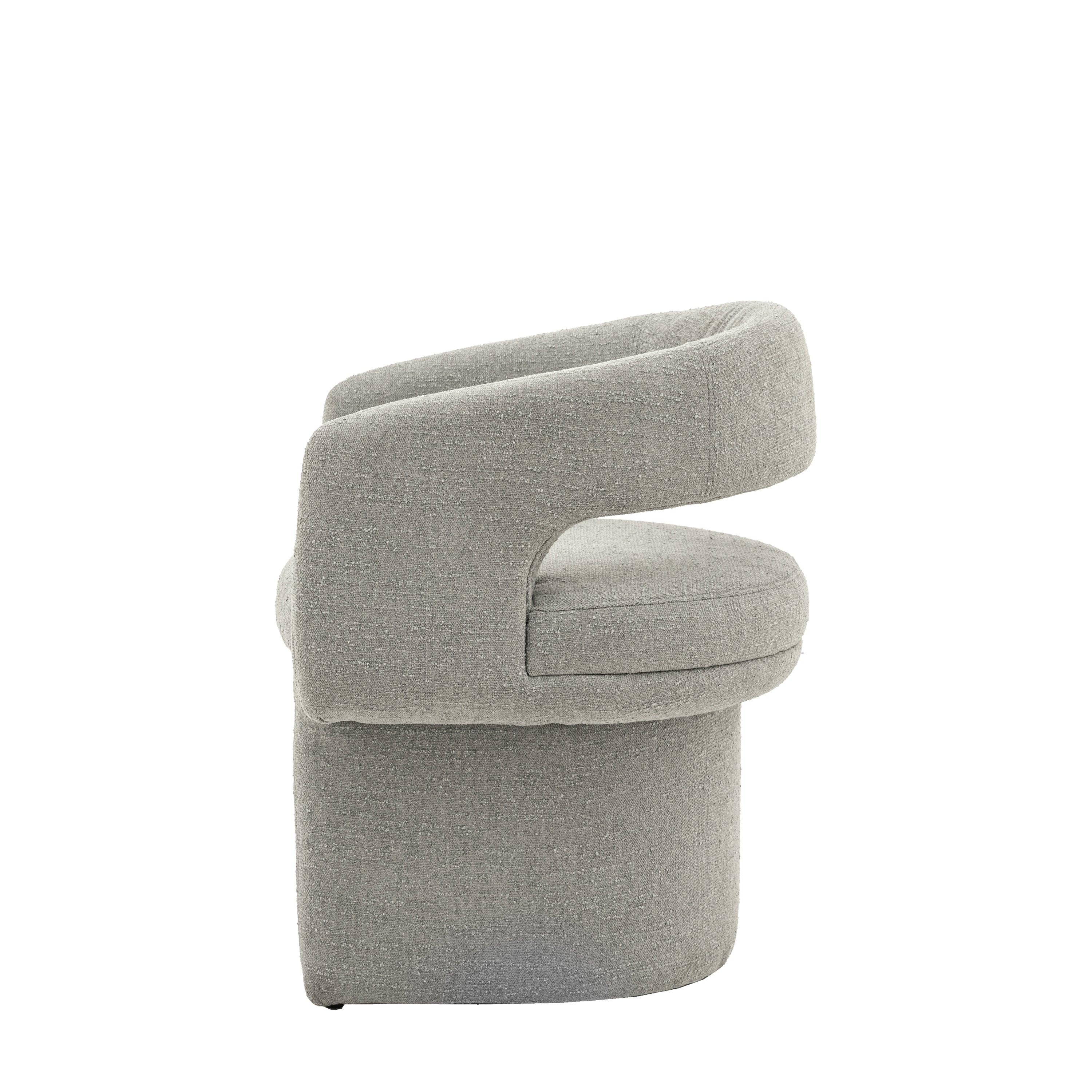 Sloane Grey Fabric Dining Chair by Abode