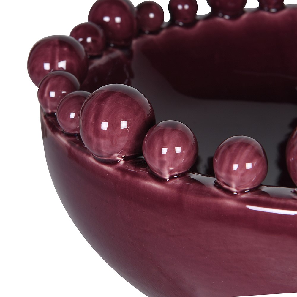 Burgundy Bobble Bowl Kensington