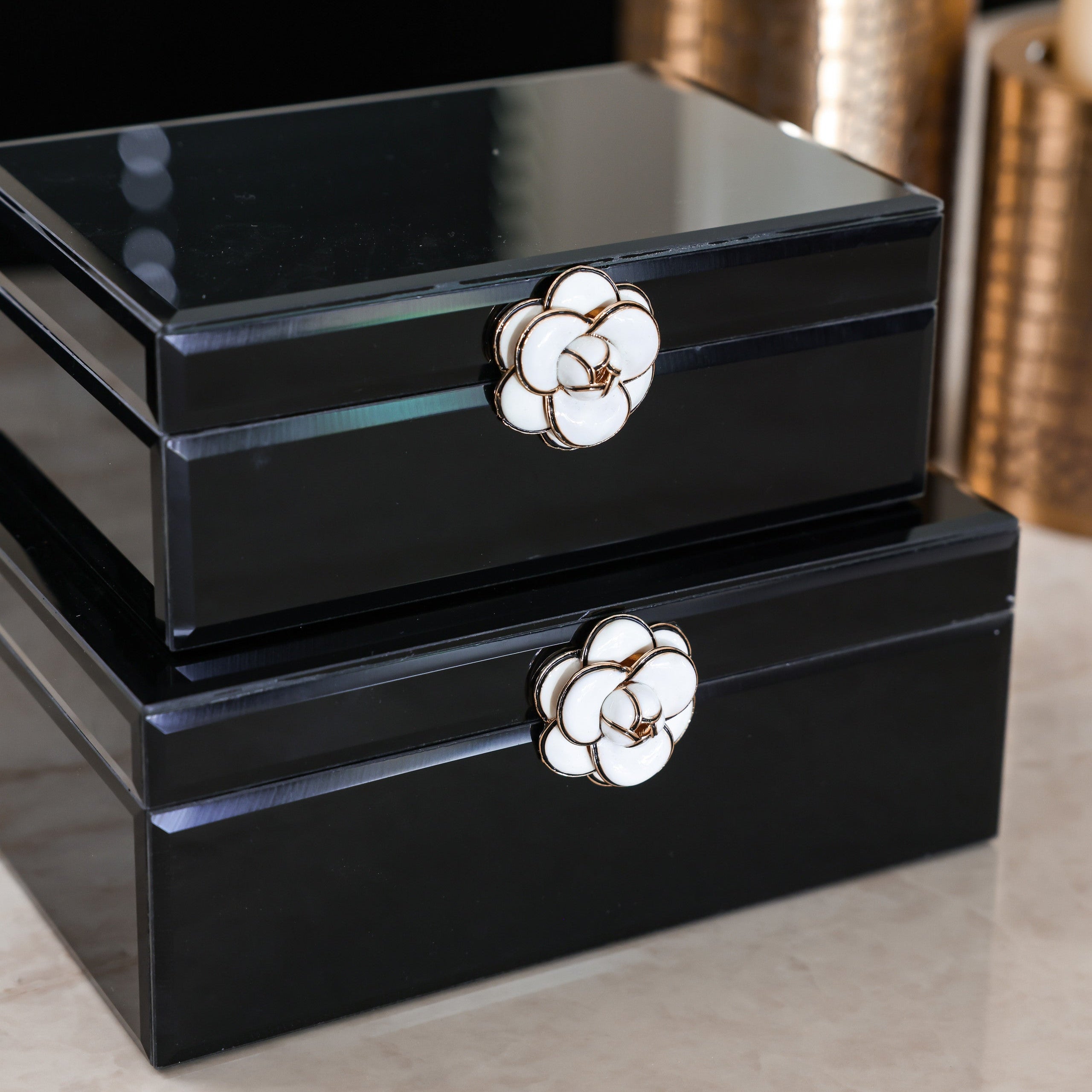 Storage box Vivy black large by Richmond Interiors