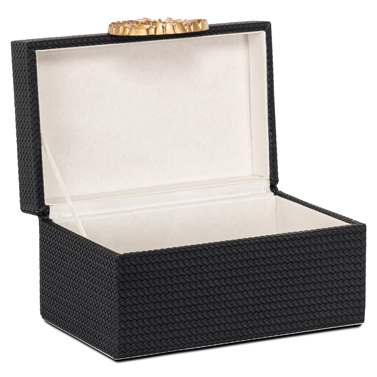 Storage box Amal black/gold small by Richmond Interiors