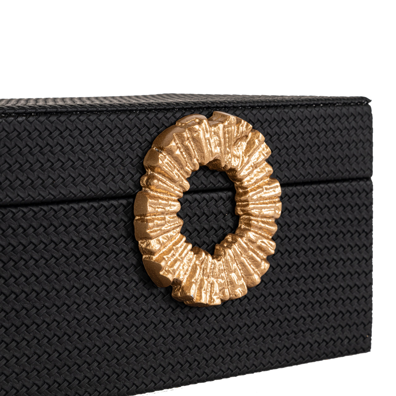 Storage box Amal black/gold small by Richmond Interiors