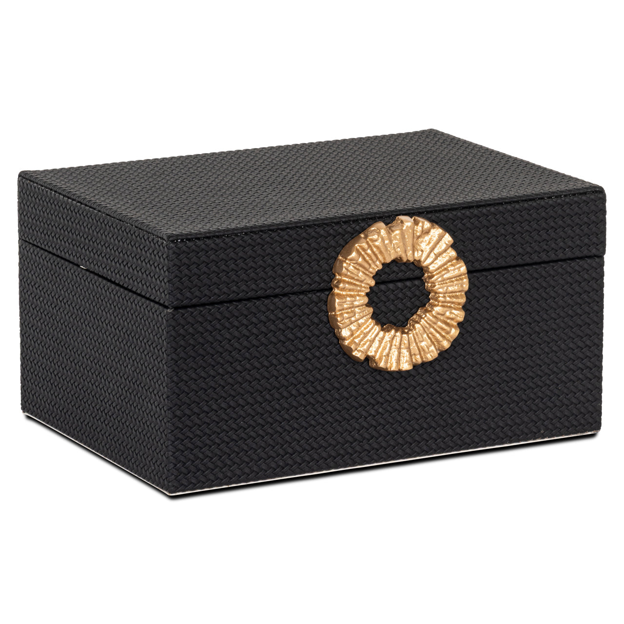 Storage box Amal black/gold large by Richmond Interiors