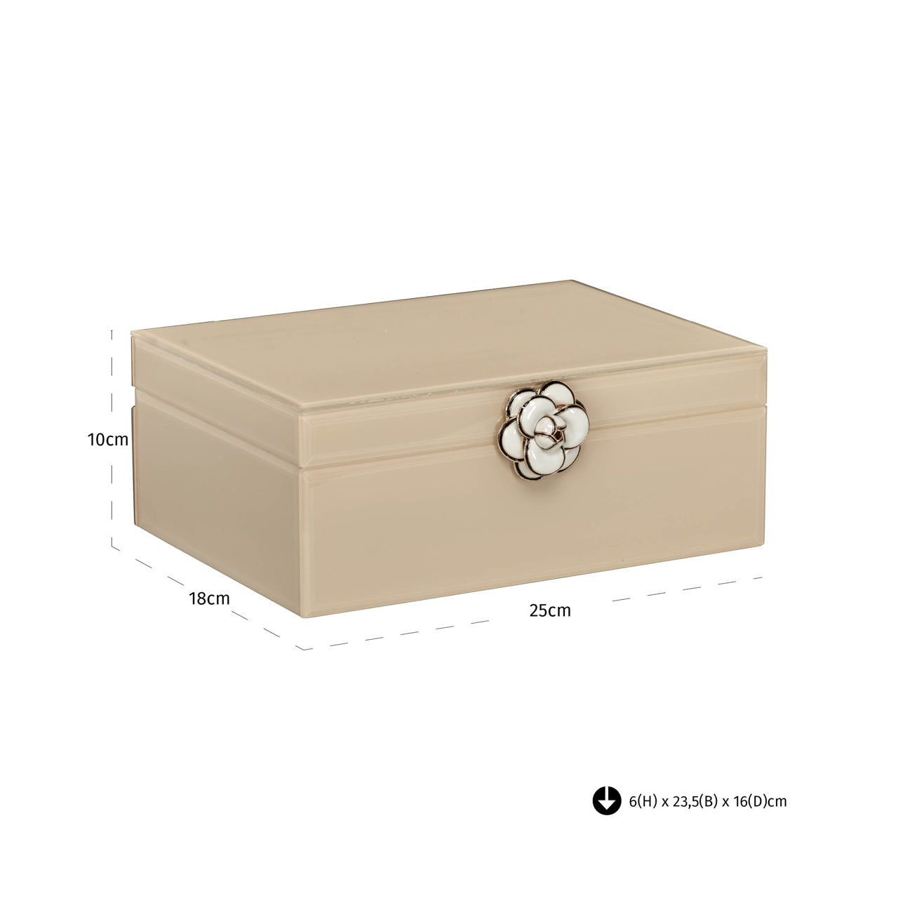 Storage box Abbey ivory large by Richmond Interiors