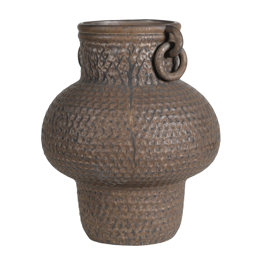 Large Bronze Textured Vase Kensington