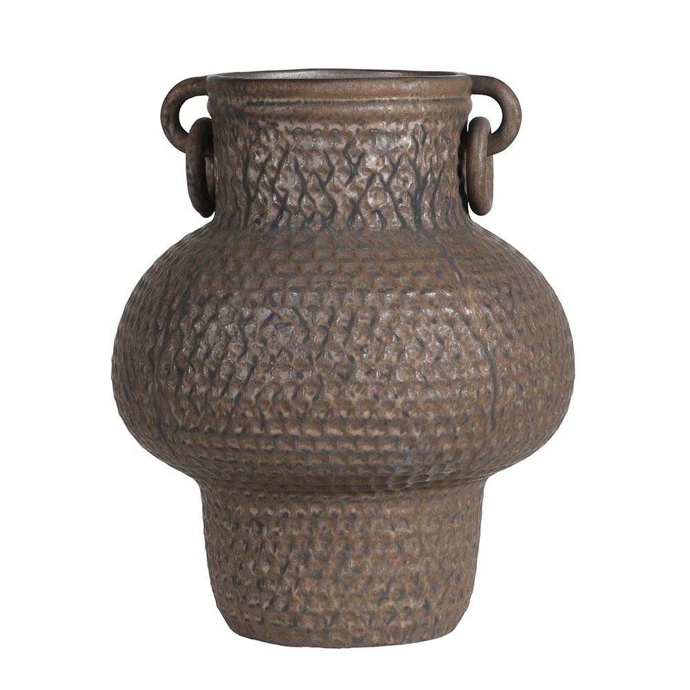 Large Bronze Textured Vase Kensington