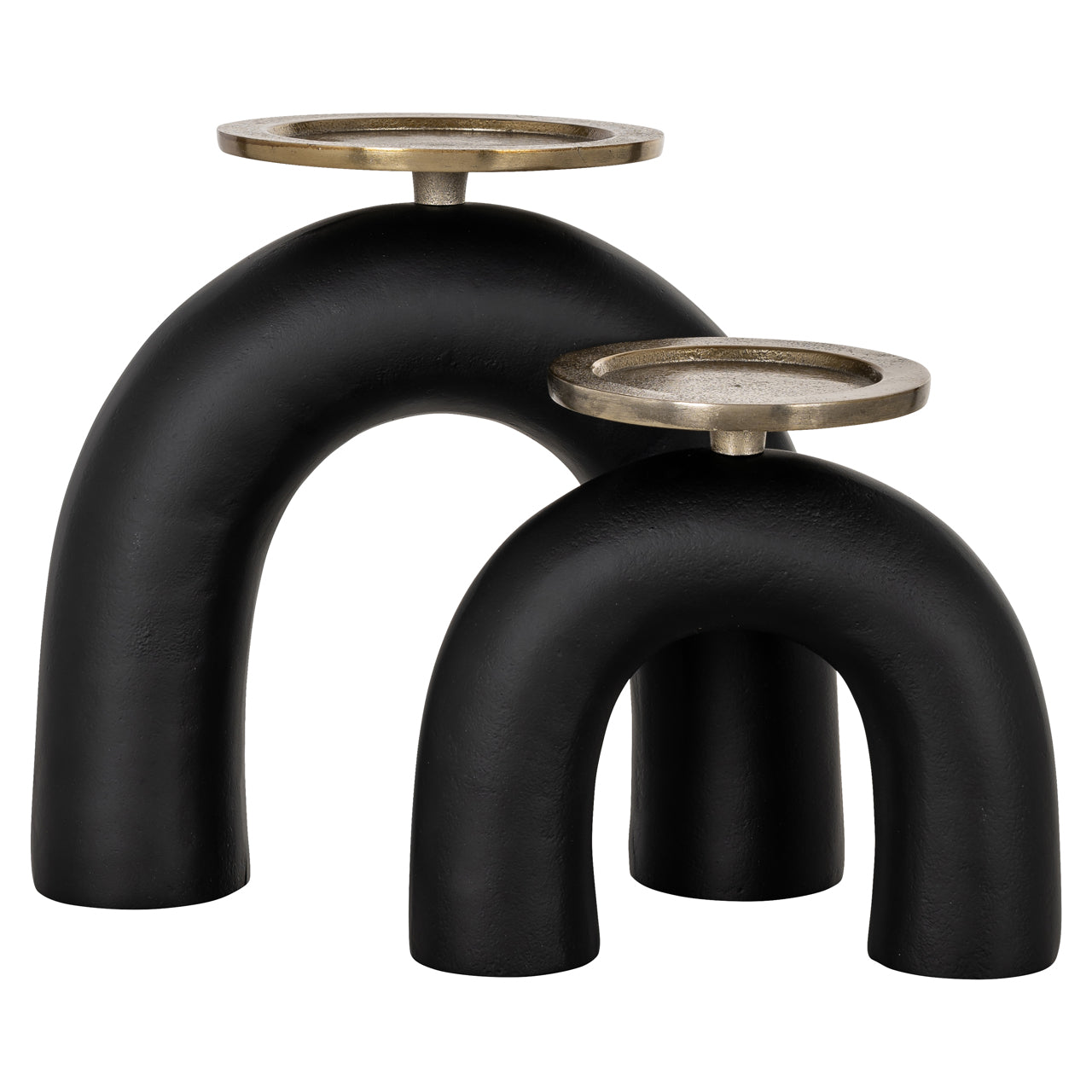 Candle holder Livi black/gold large by Richmond Interiors