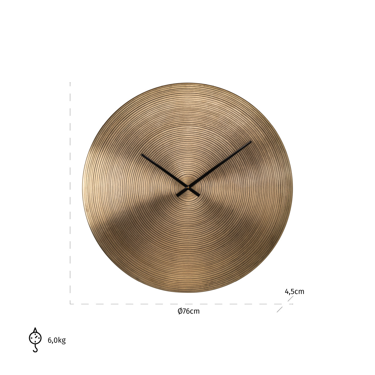 Clock Aden gold by Richmond Interiors