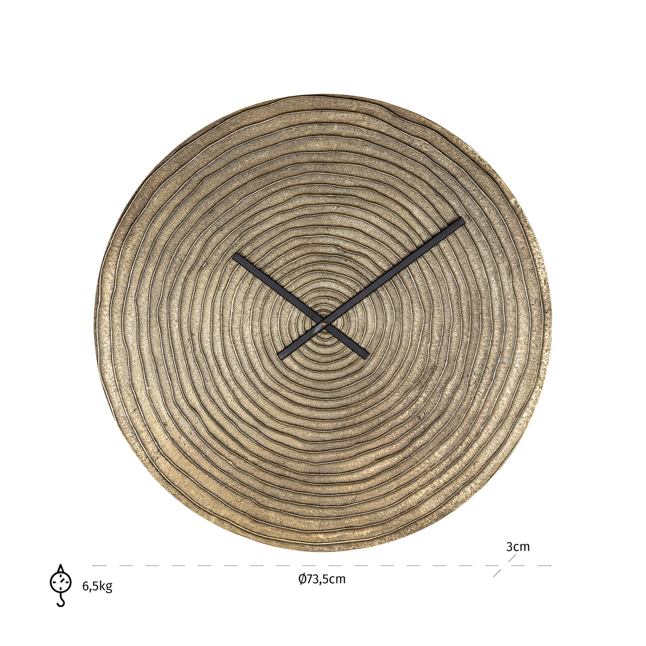 Clock Roan gold by Richmond Interiors