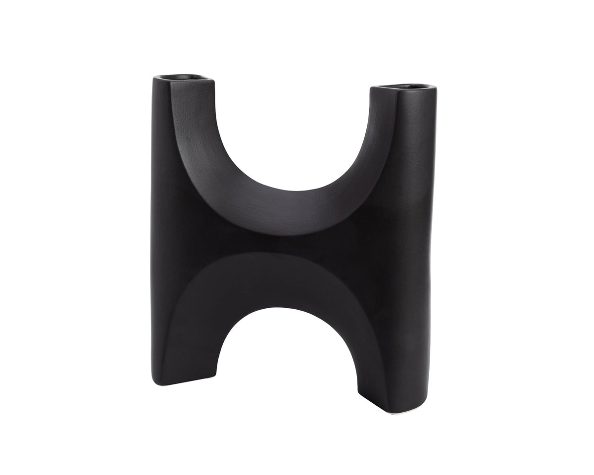 Savier Vase - Black Ceramic
