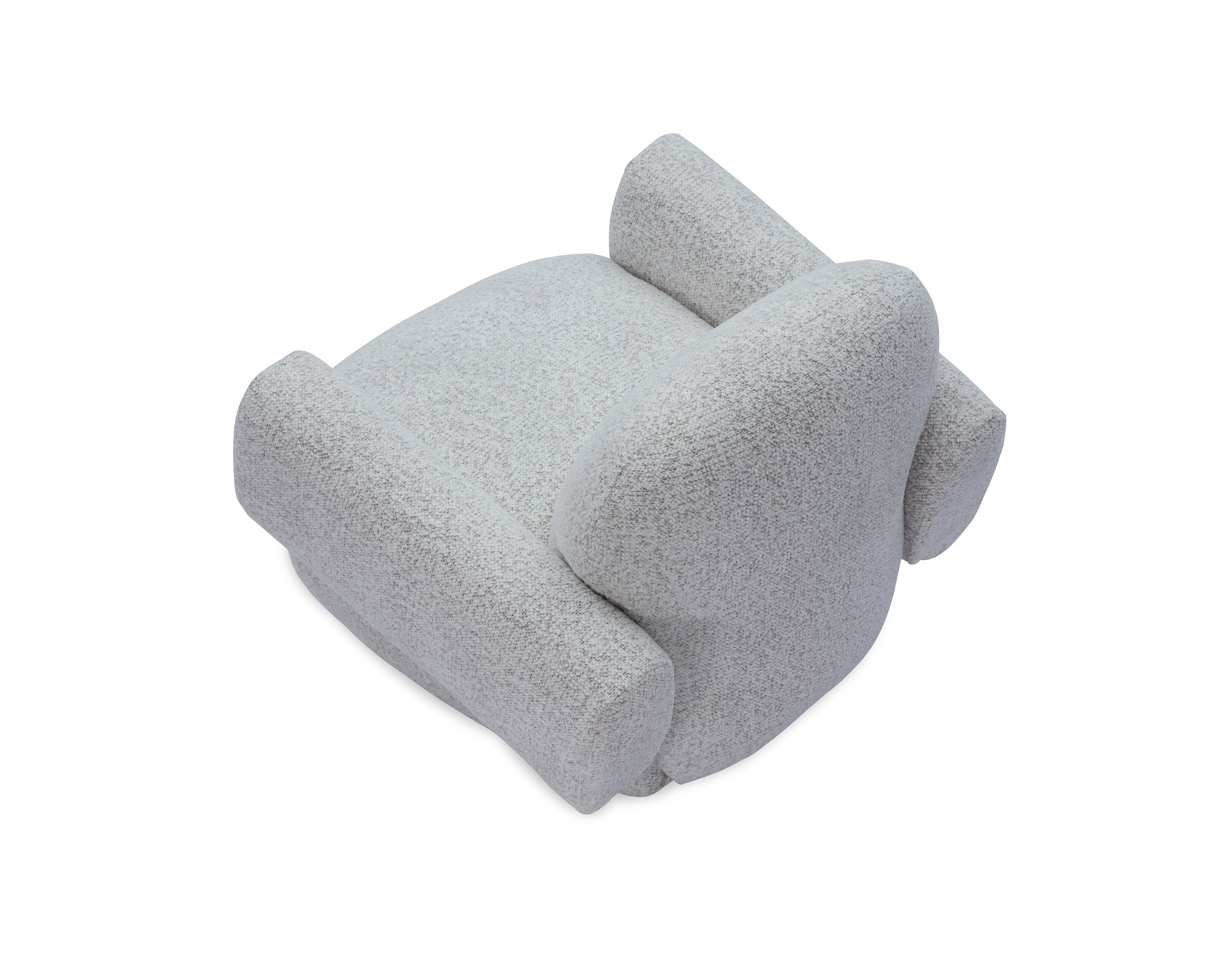 Bolton Swivel Occasional Chair - Ripley Grav | Matt Black Metal by Liang & Eimil