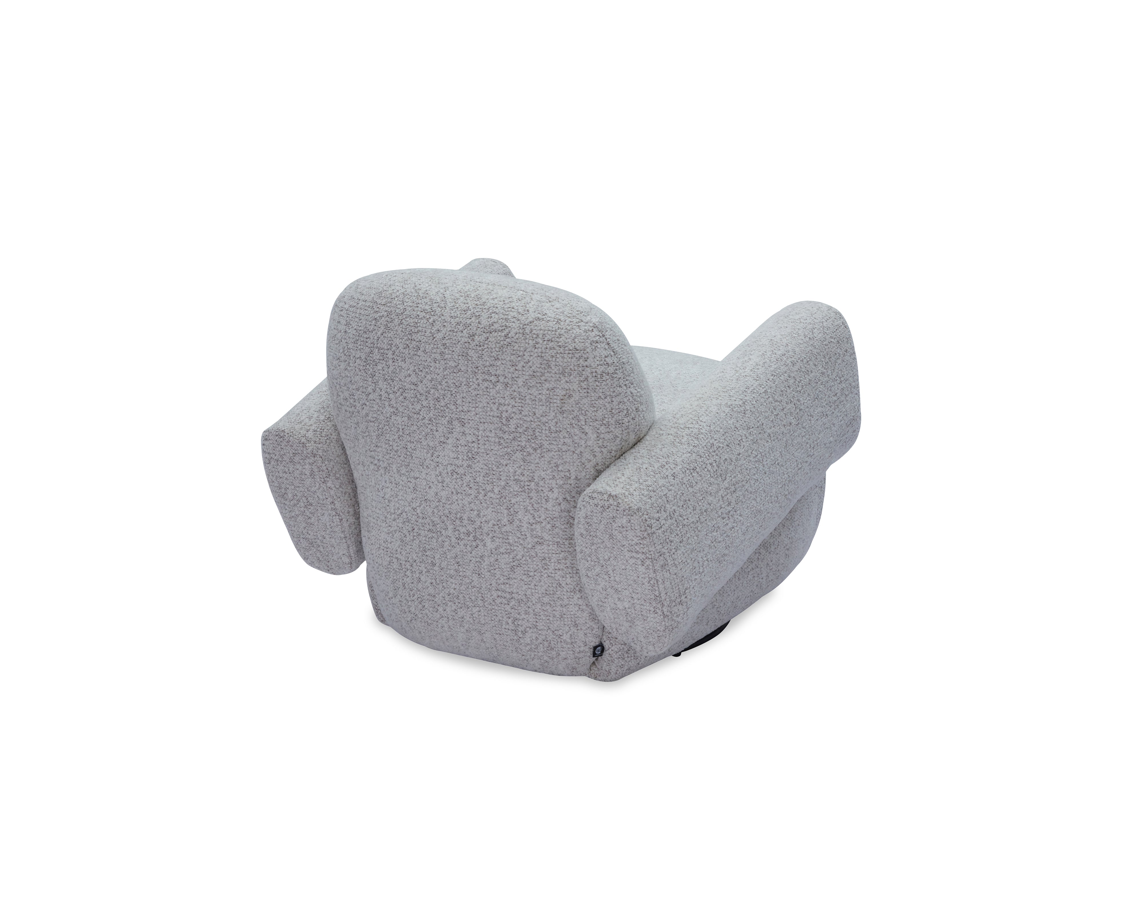 Bolton Swivel Occasional Chair - Ripley Grav | Matt Black Metal by Liang & Eimil
