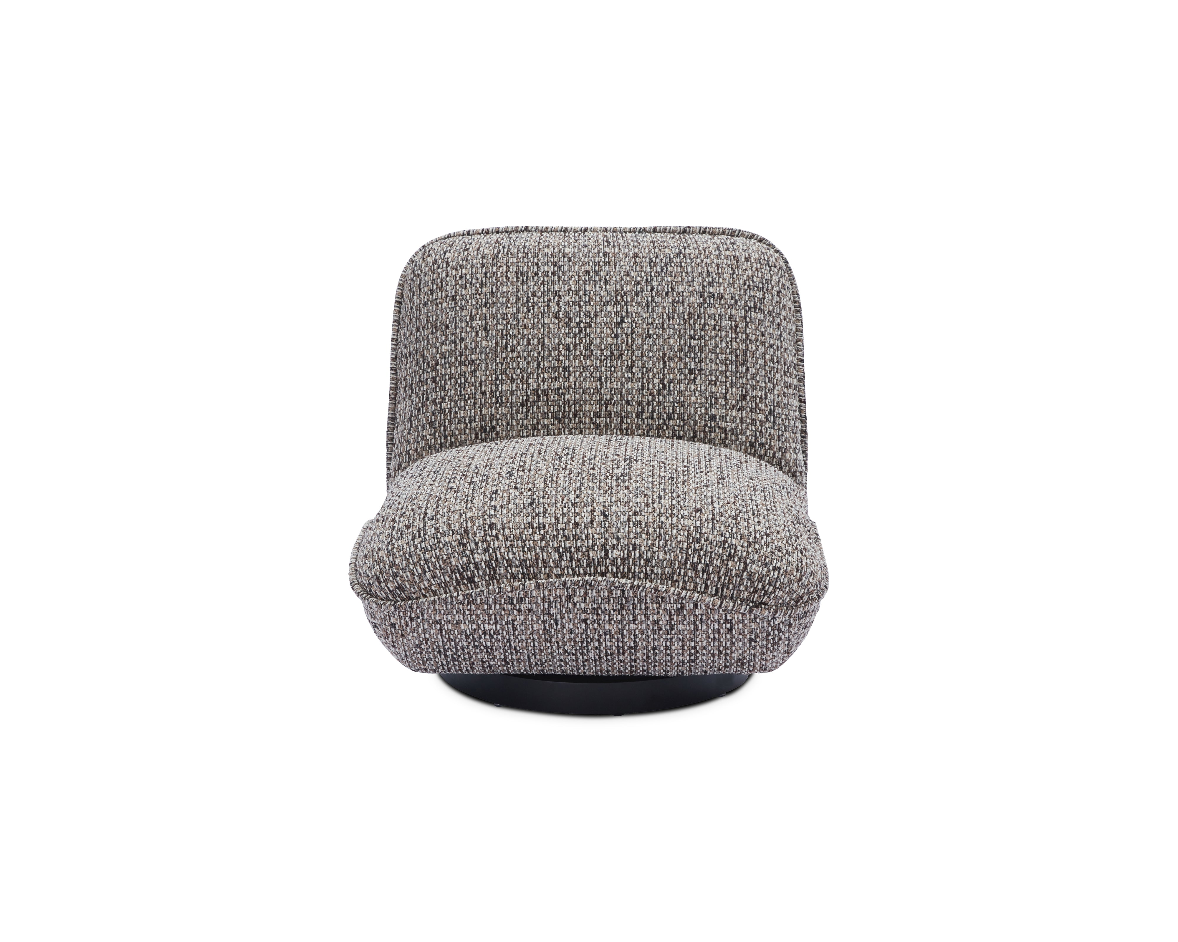 Algar Swivel Occasional Chair - Tetru Terra | Matt Black Metal by Liang & Eimil