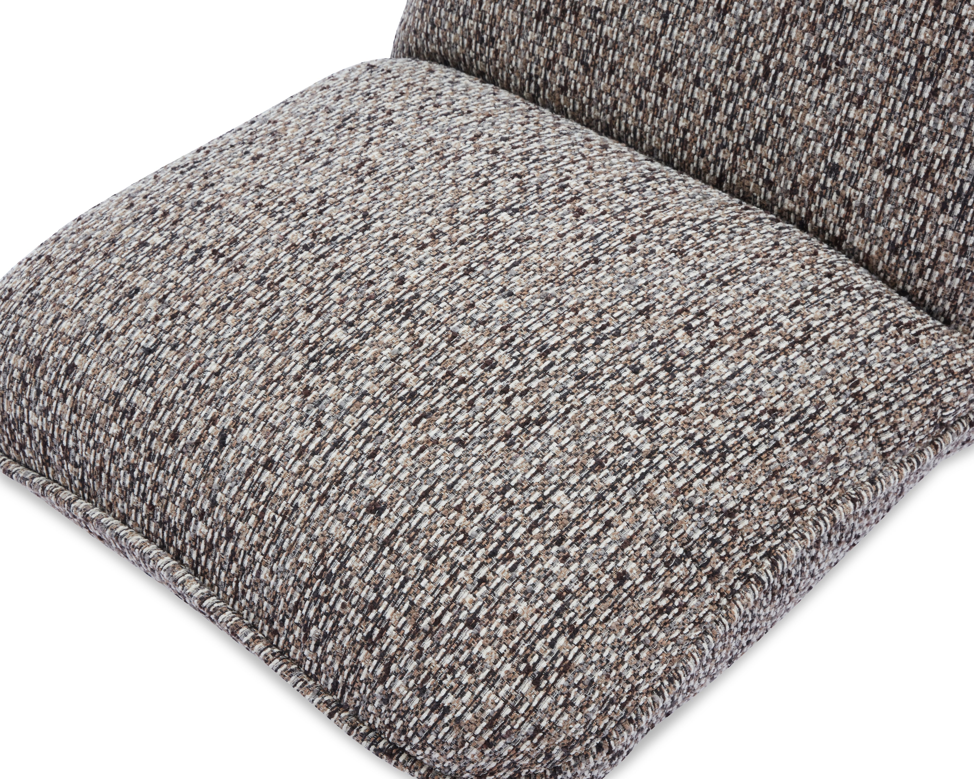 Algar Swivel Occasional Chair - Tetru Terra | Matt Black Metal by Liang & Eimil