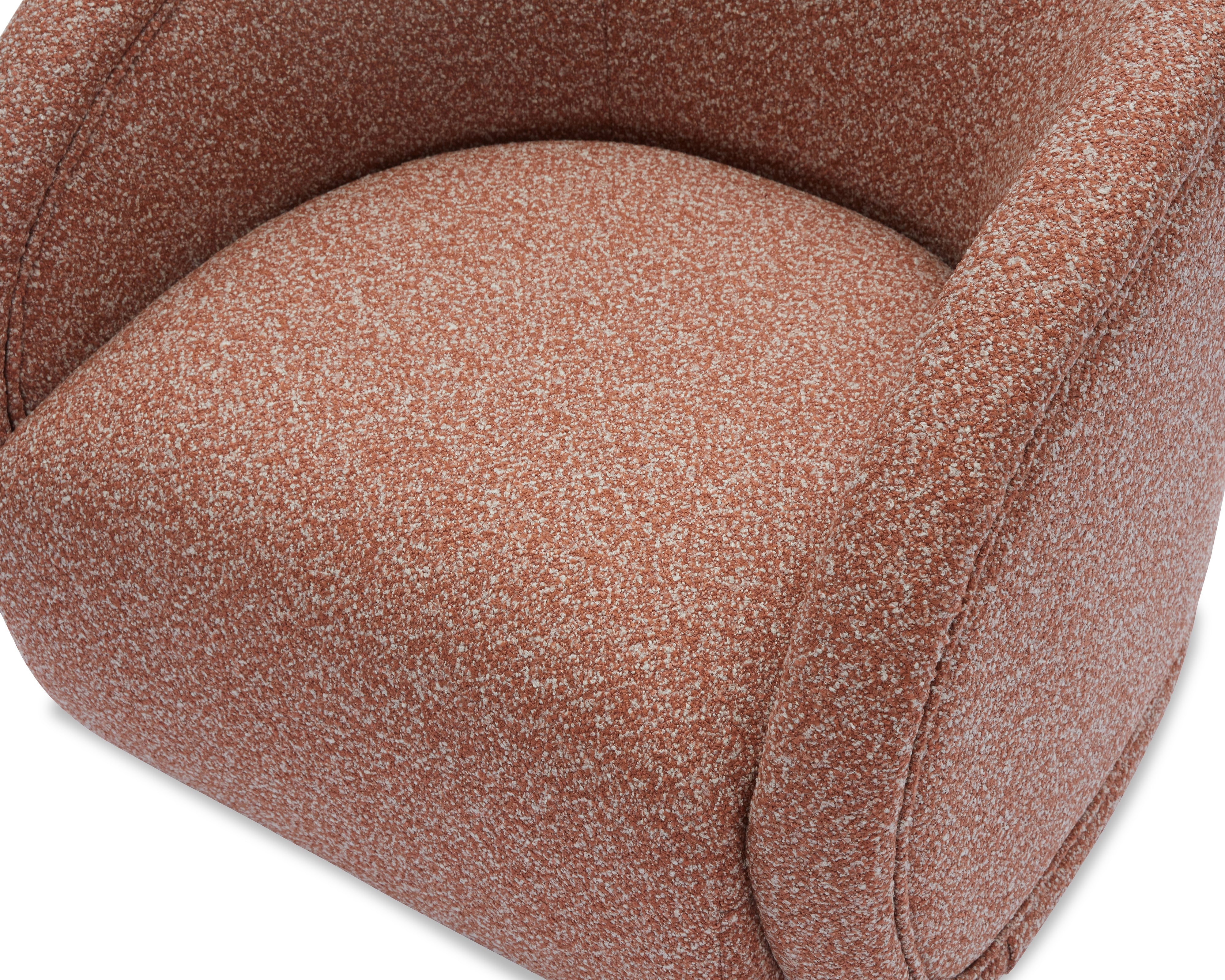Alice Swivel Occasional Chair - Capela Clay | Matt Black Metal by Liang & Eimil