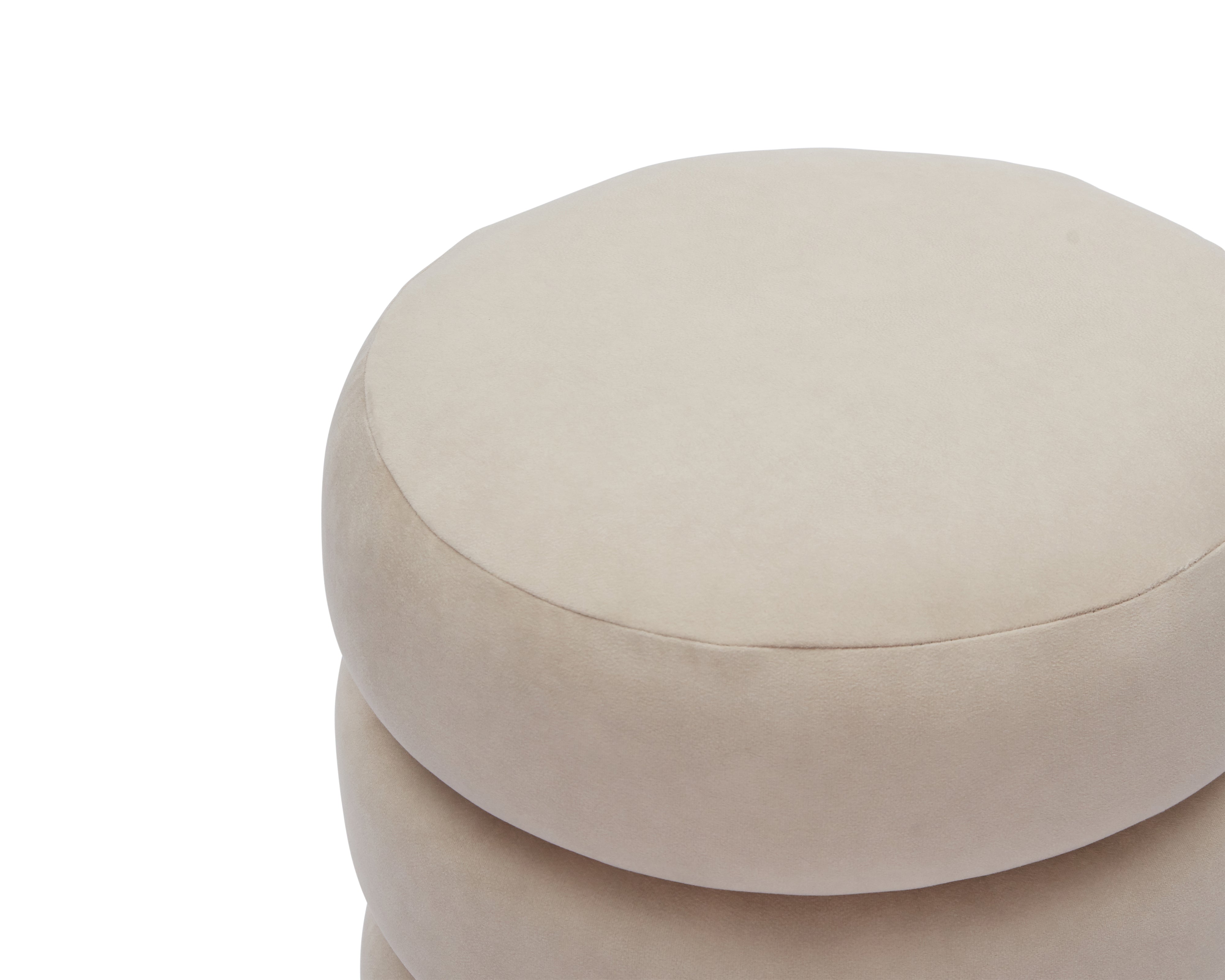 Trace Footstool - Hopper Desert | Natural Oak Solid Wood by Liang & Eimil