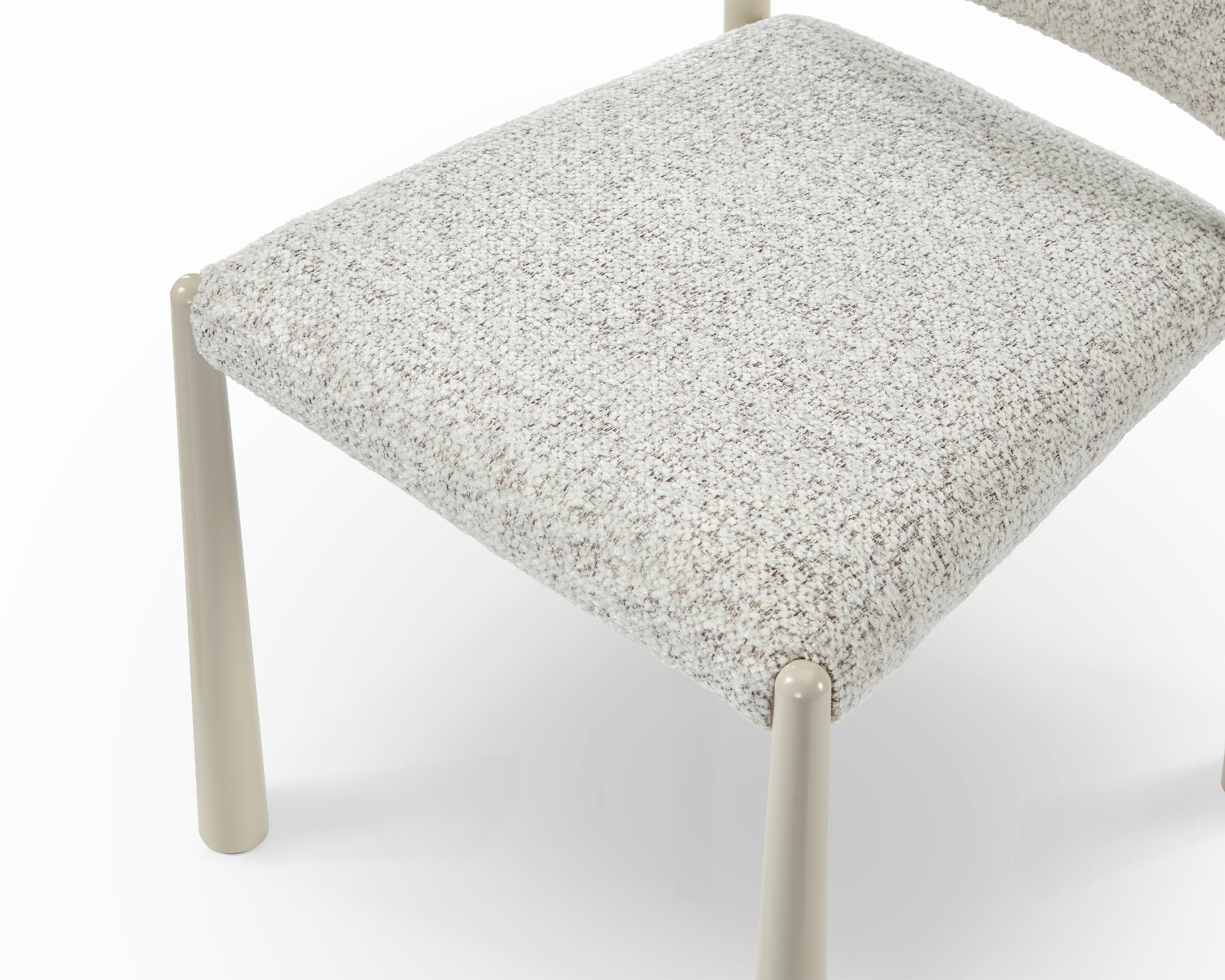 Noma Dining Chair (set of 2) - Ripley Grav & Gloss Ivory by Liang & Eimil