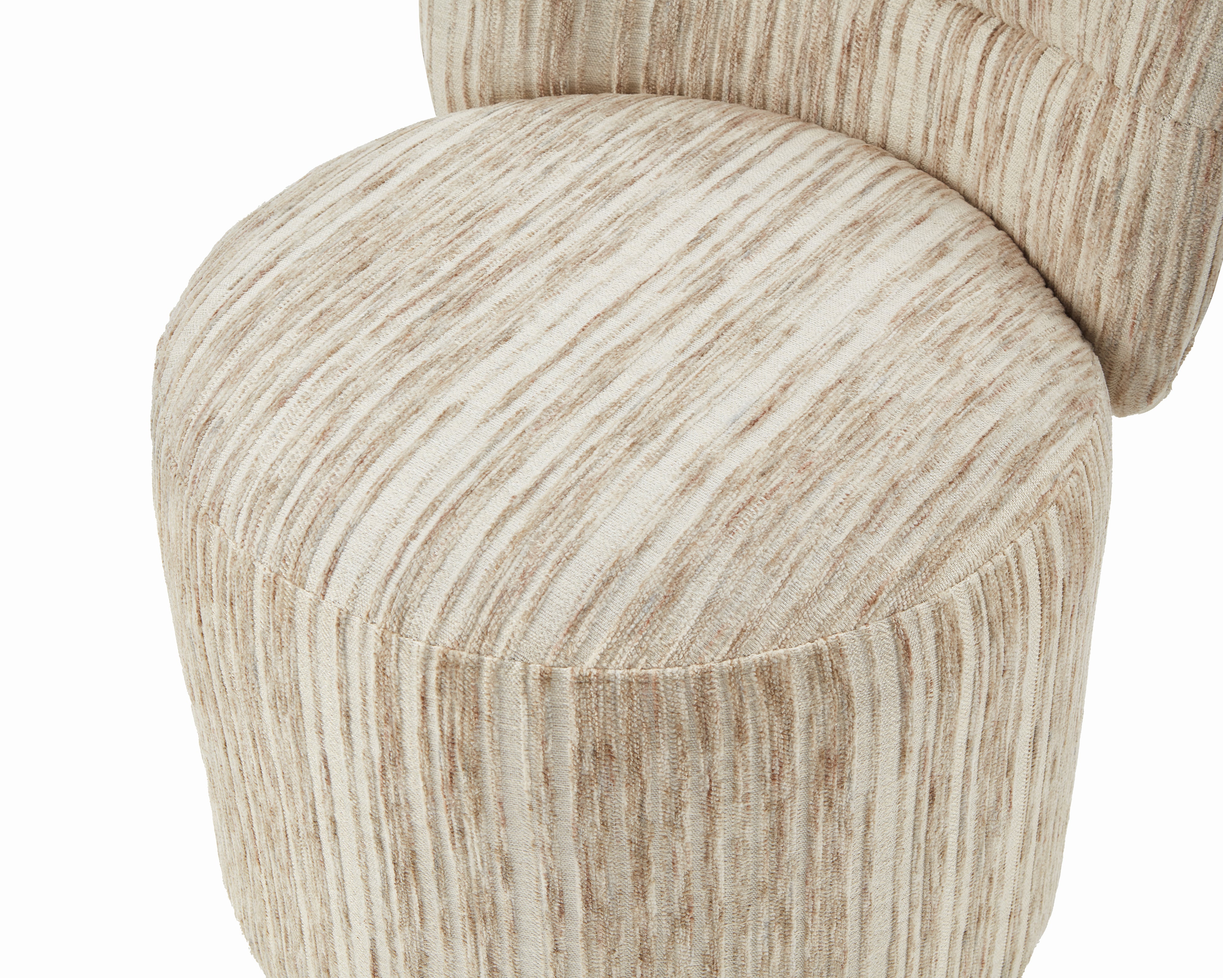 Aura Swivel Occasional Chair - Windsor Beige & Matt Black by Liang & Eimil