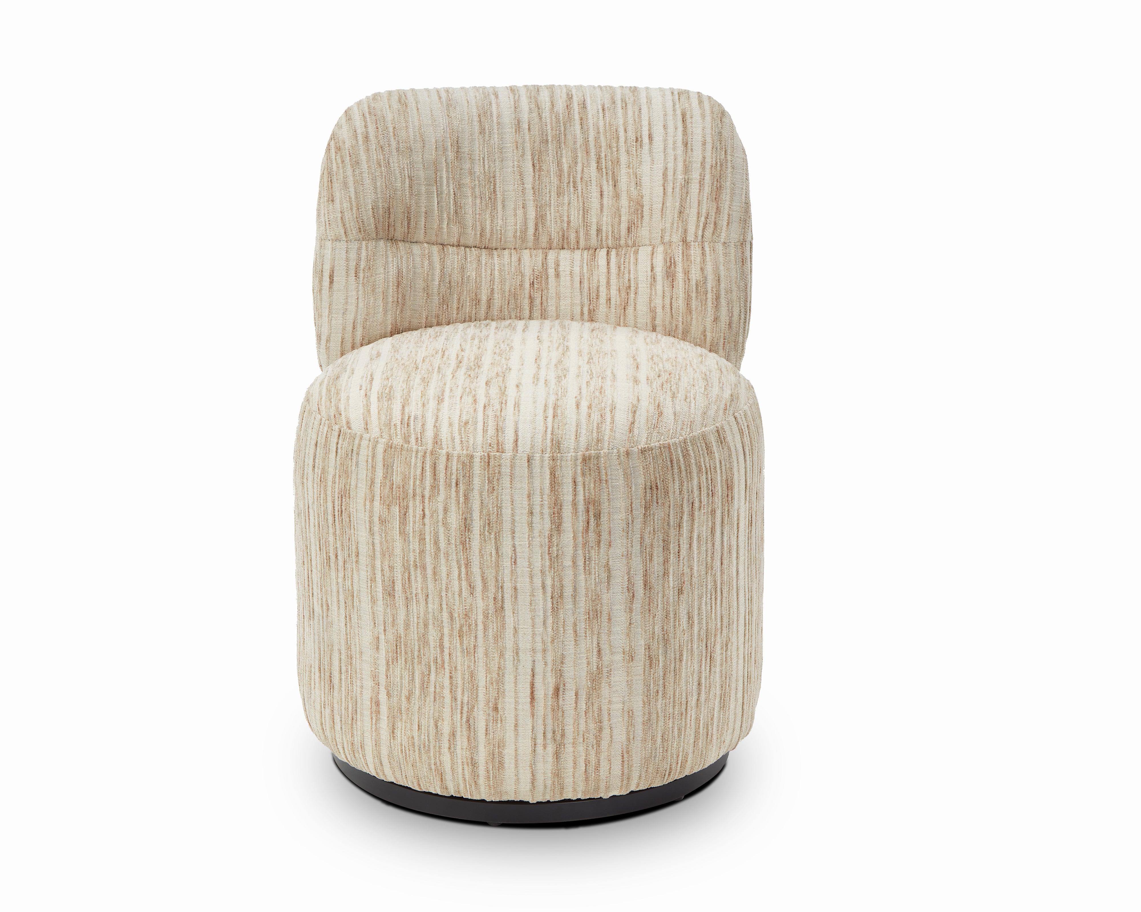 Aura Swivel Occasional Chair - Windsor Beige & Matt Black by Liang & Eimil