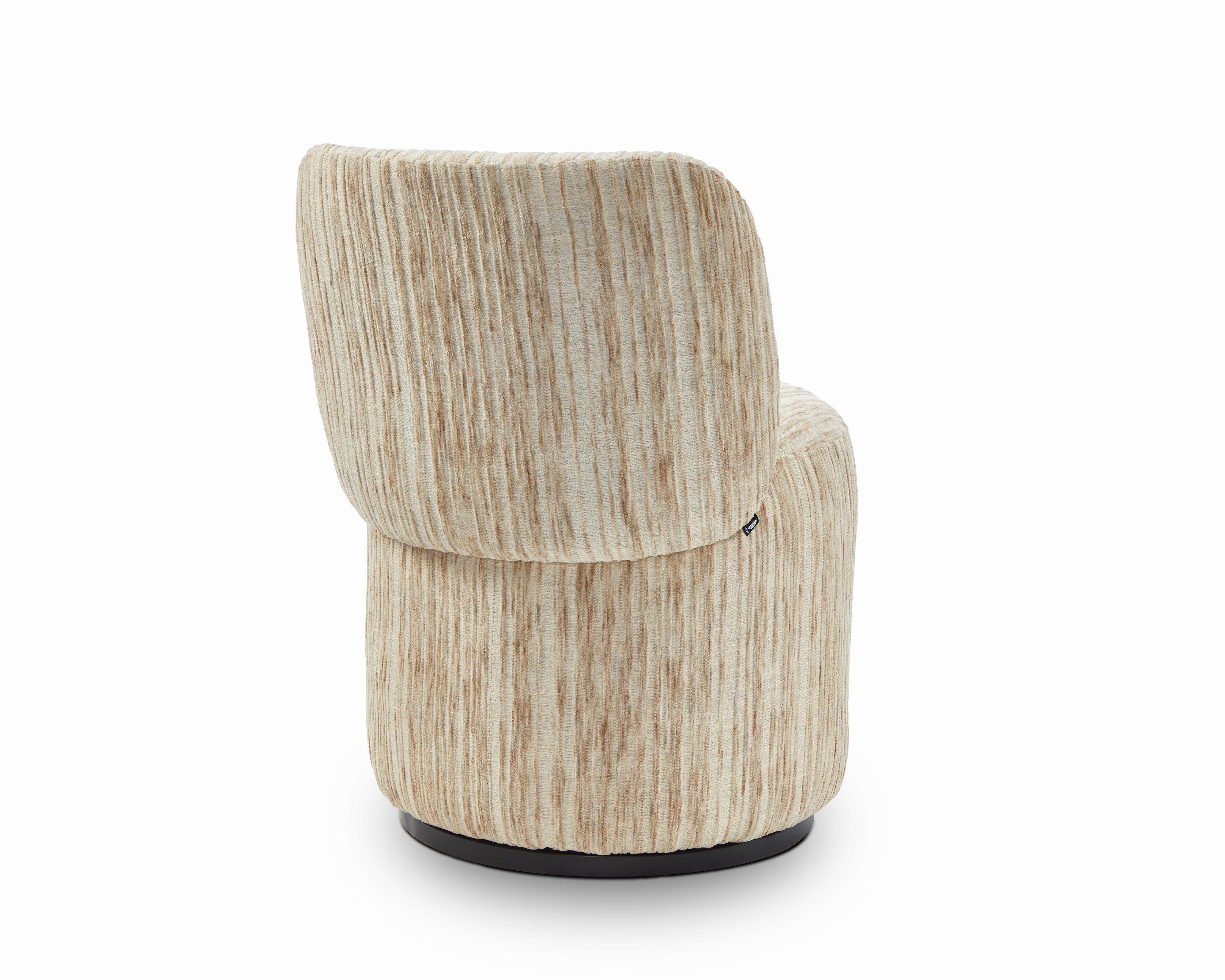 Aura Swivel Occasional Chair - Windsor Beige & Matt Black by Liang & Eimil