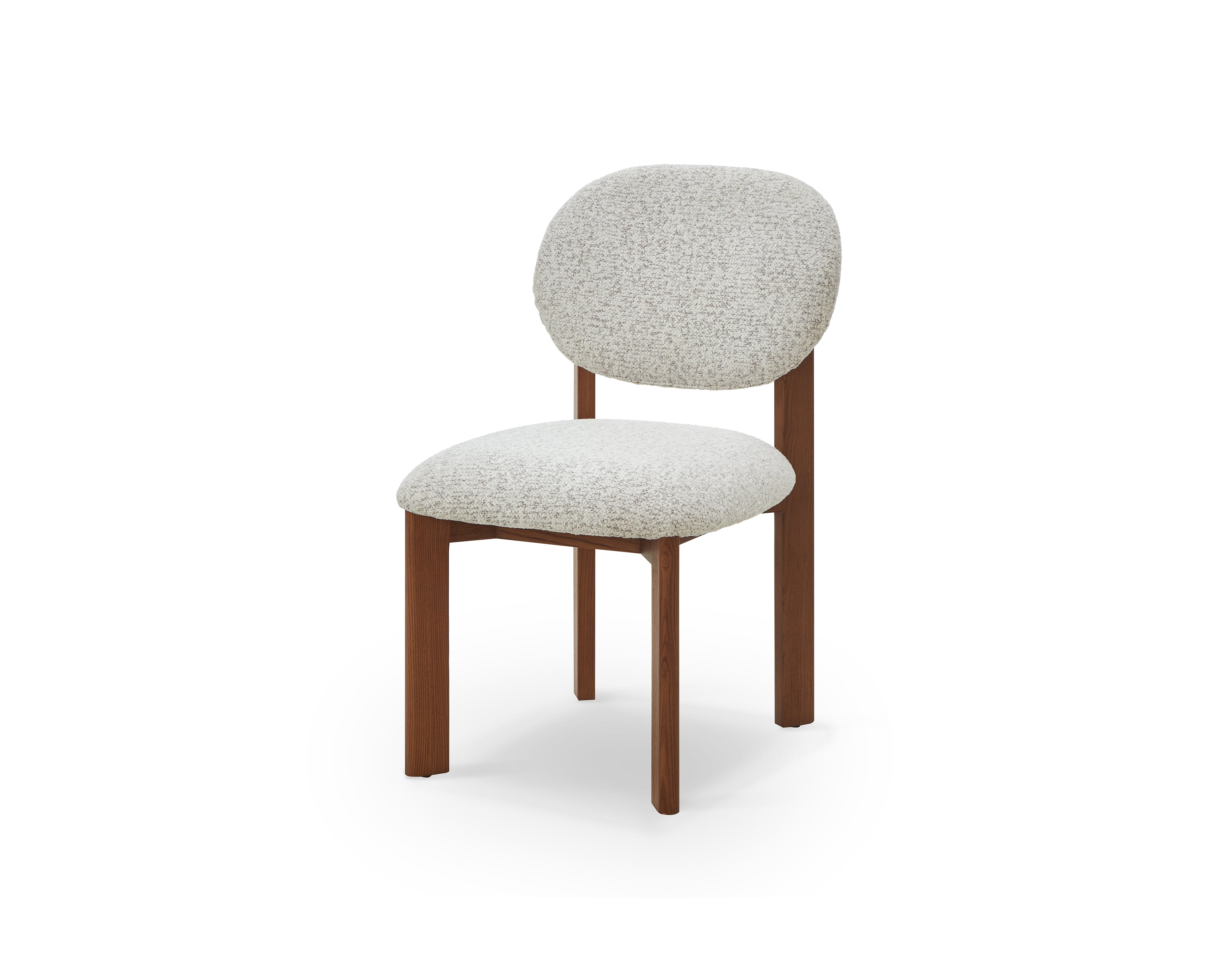 Orbit Dining Chair - Ripley Grav & Brushed Brown Wood by Liang & Eimil