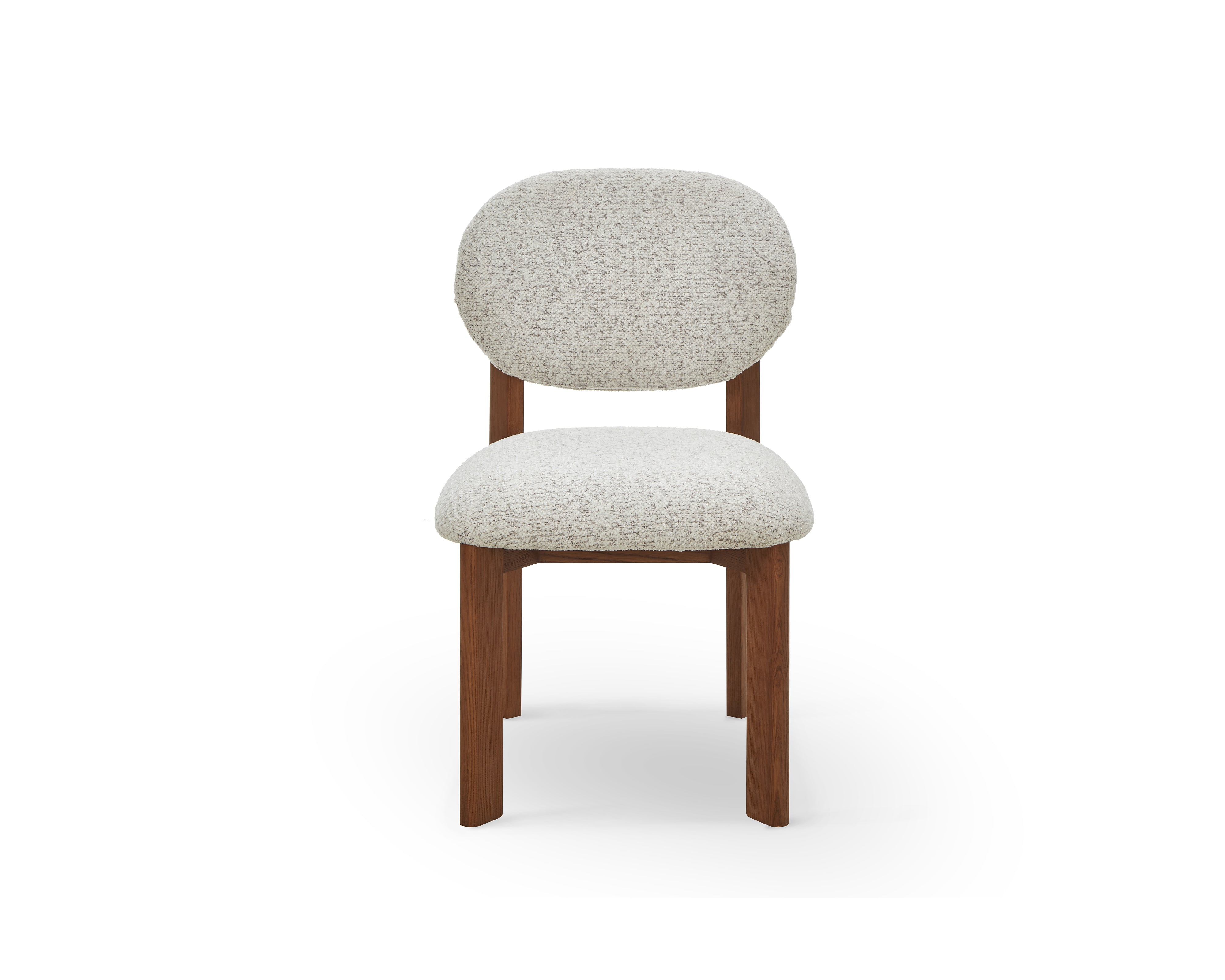 Orbit Dining Chair - Ripley Grav & Brushed Brown Wood by Liang & Eimil