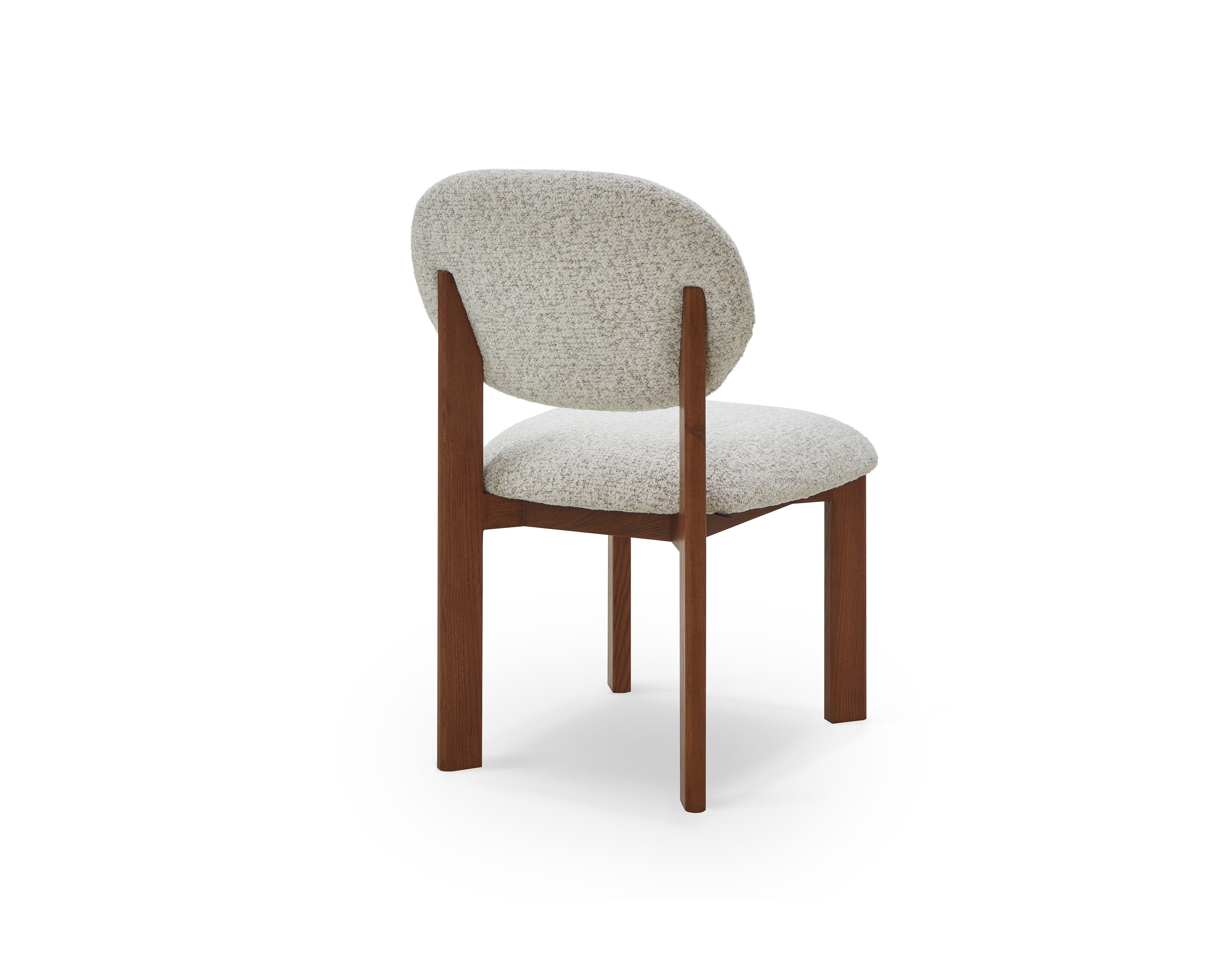 Orbit Dining Chair - Ripley Grav & Brushed Brown Wood by Liang & Eimil