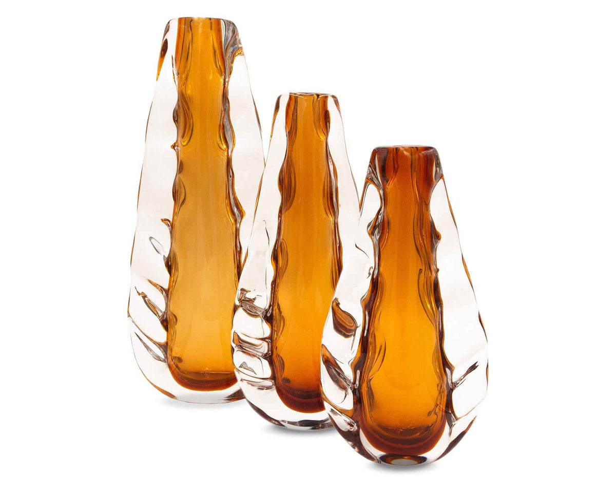 Astell Crystal Amber Vase - Small