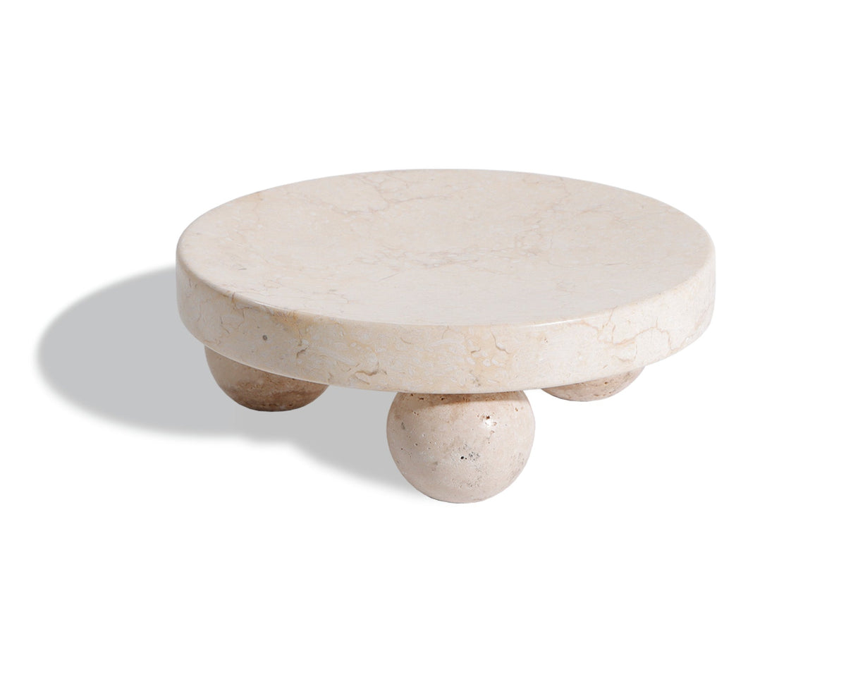 Pebbles Tray - Beige Marble