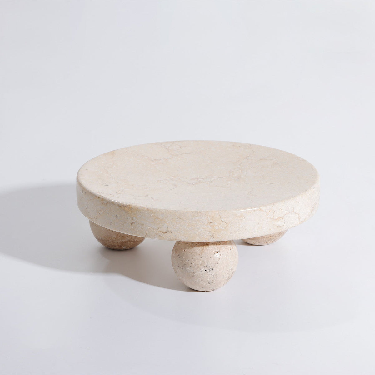 Pebbles Tray - Beige Marble