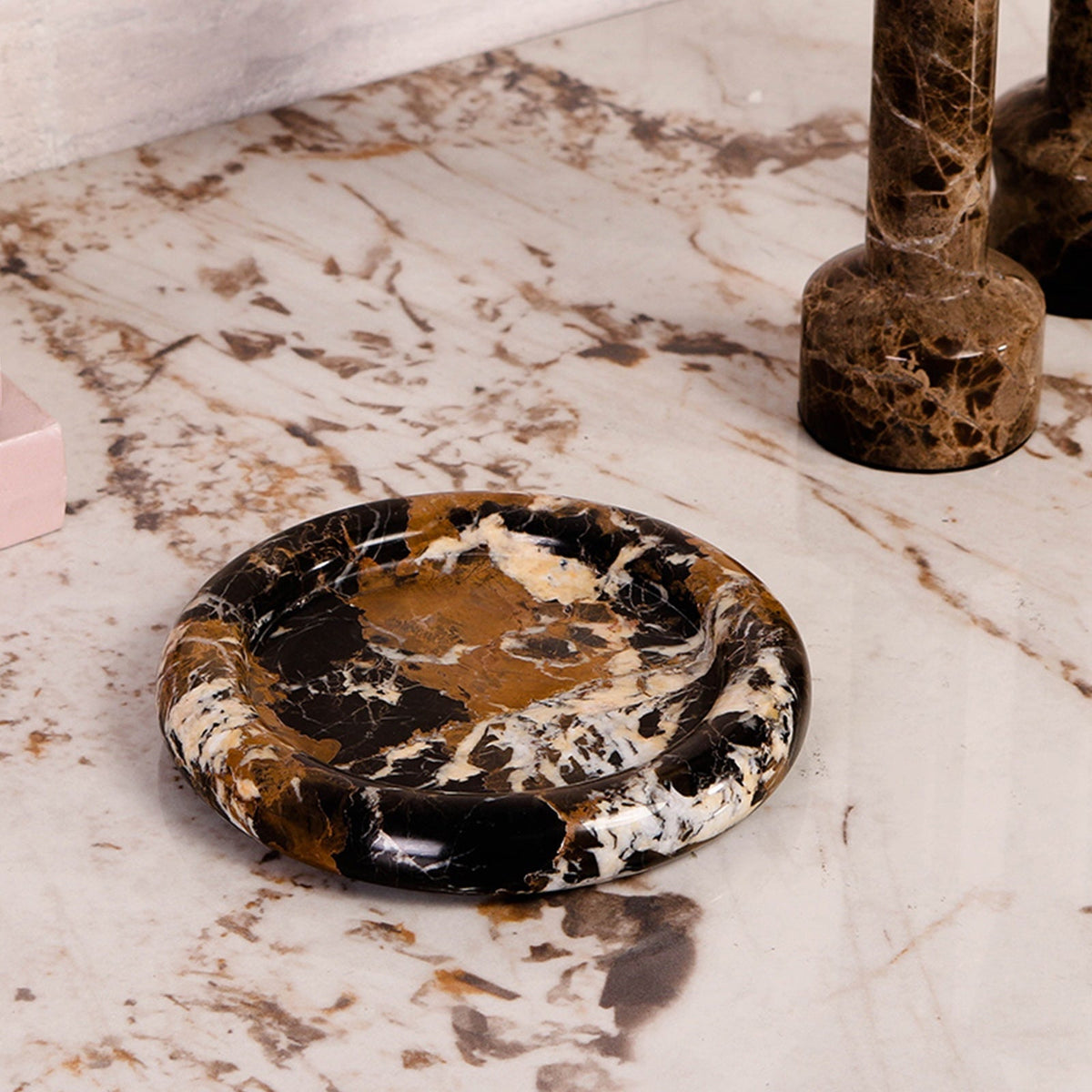 Ophira Tray - Black & Gold Marble Liang & Eimil