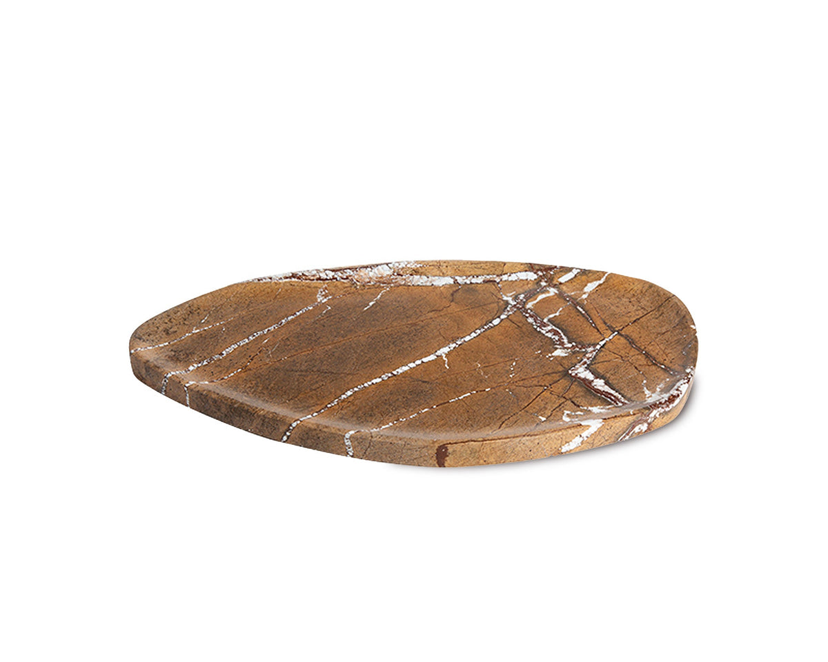 Miso Stone Marble Dish - Coffee