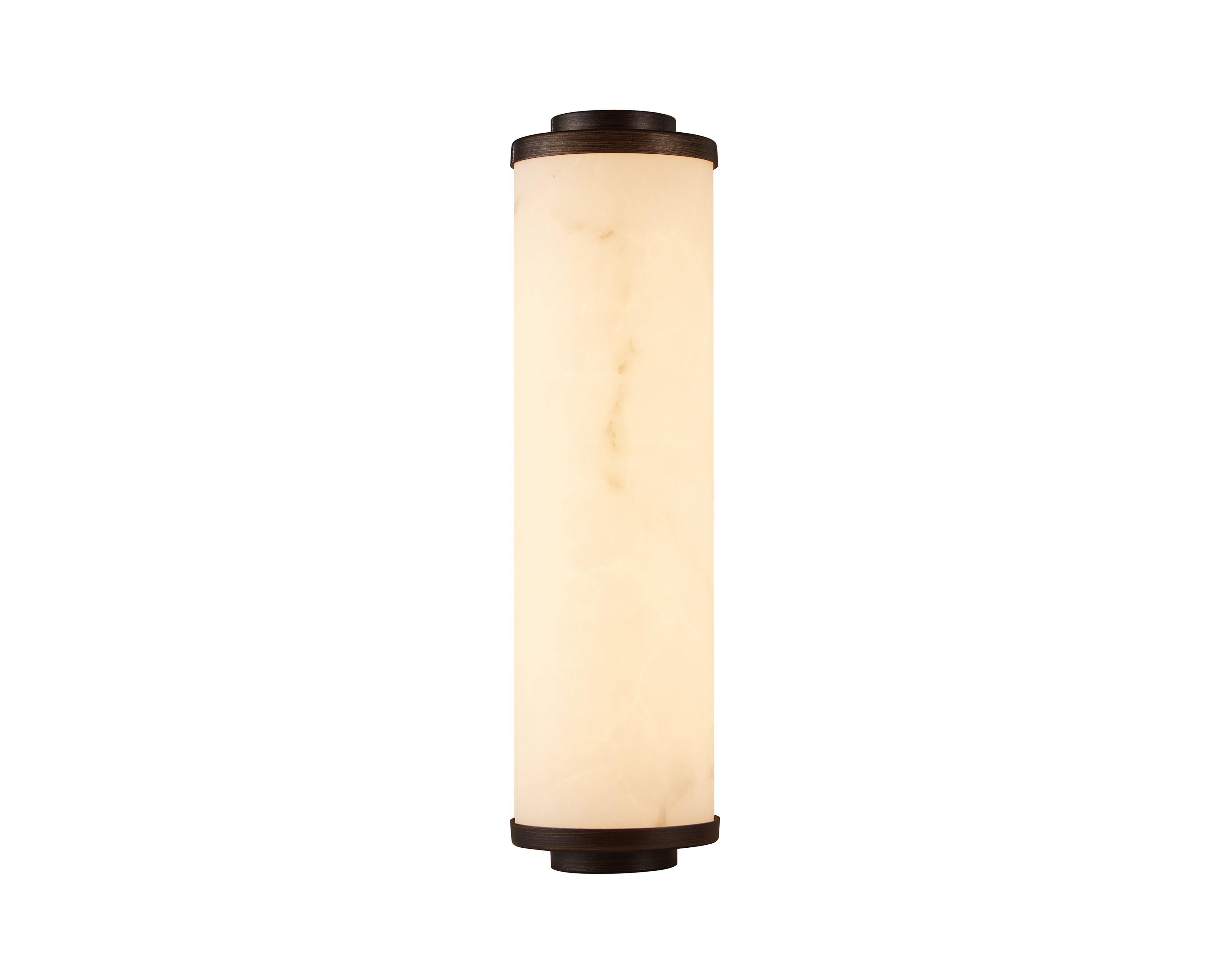Fento Antique Bronze Small Wall Light with Alabaster Effect Shade by Liang & Eimil