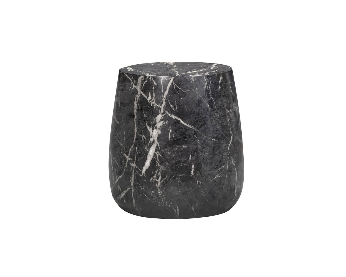 Bongo Side Table - Marquina Black Marble Effect Liang & Eimil