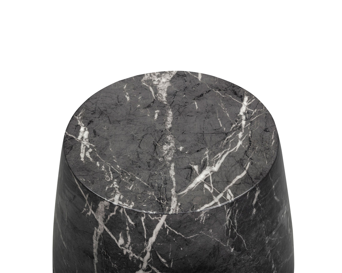 Bongo Side Table - Marquina Black Marble Effect Liang & Eimil