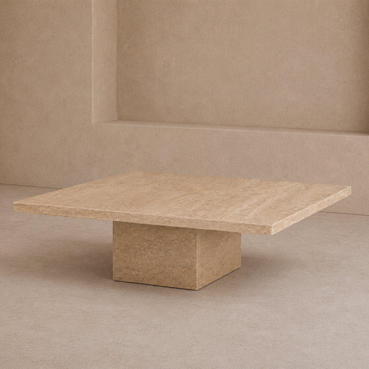 Onetti Beige Travertine Coffee Table by Liang & Eimil
