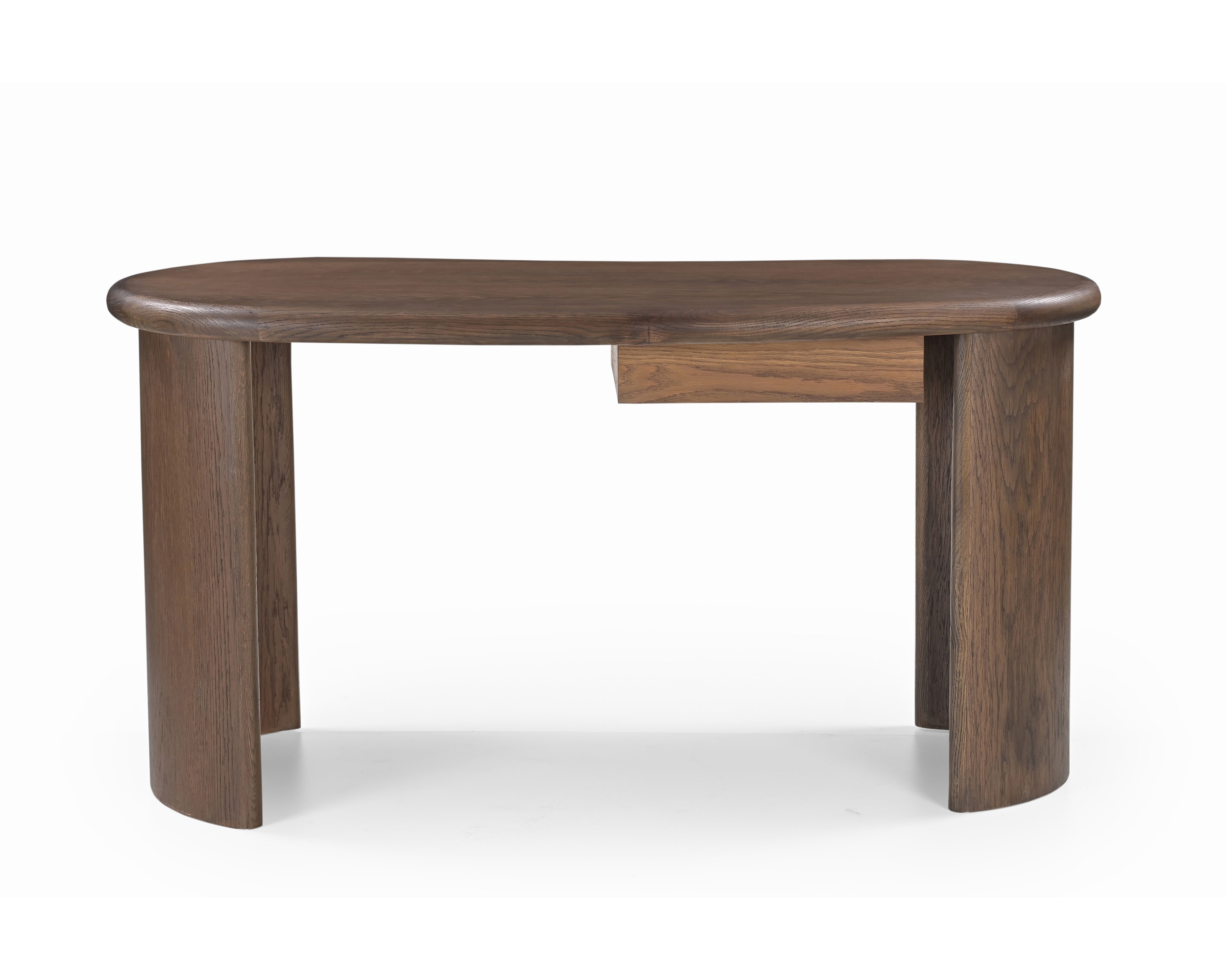 Lluna Brushed Mid-brown Oak Desk by Liang & Eimil