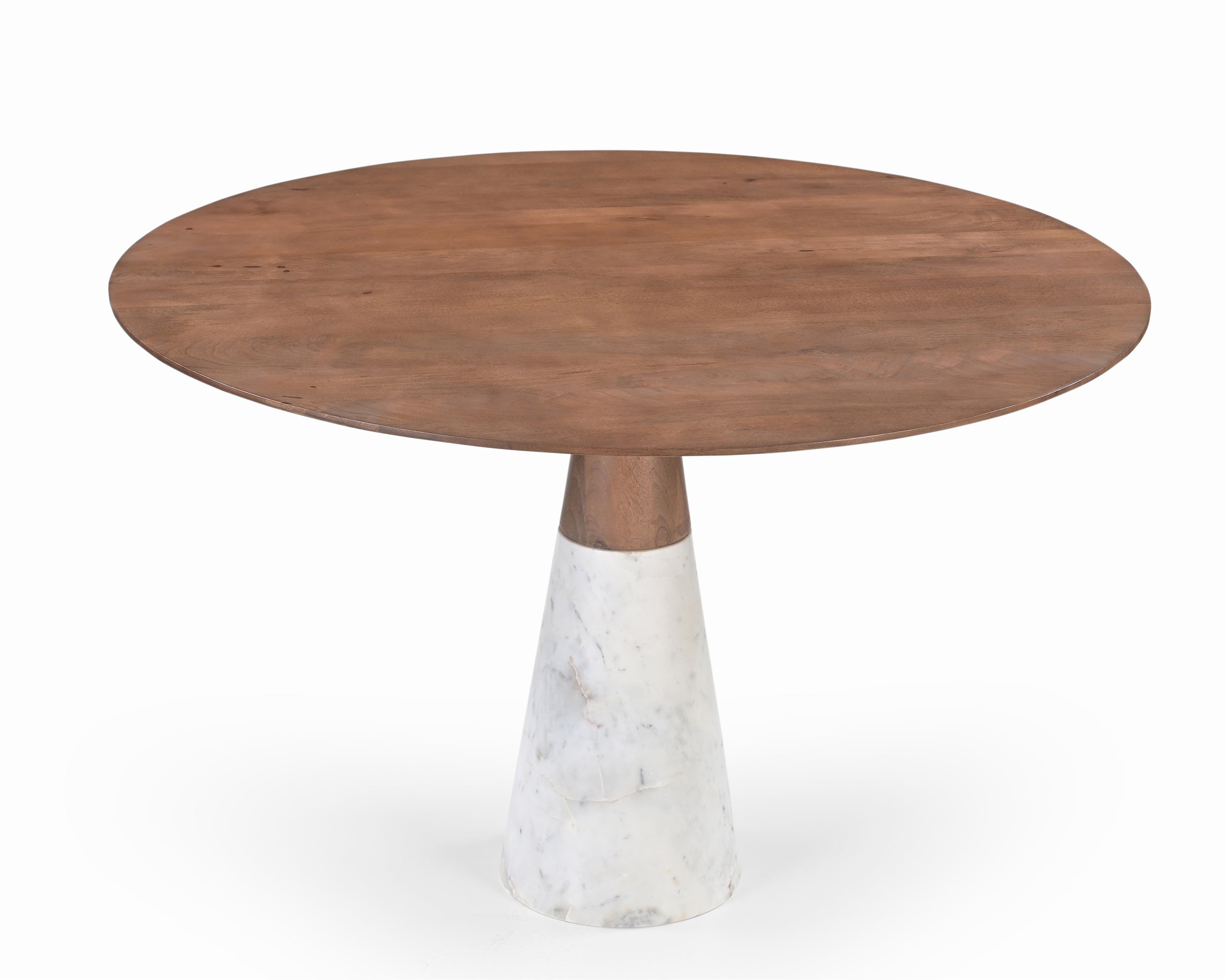 Annie Wood & White Marble Dining Table by Liang & Eimil