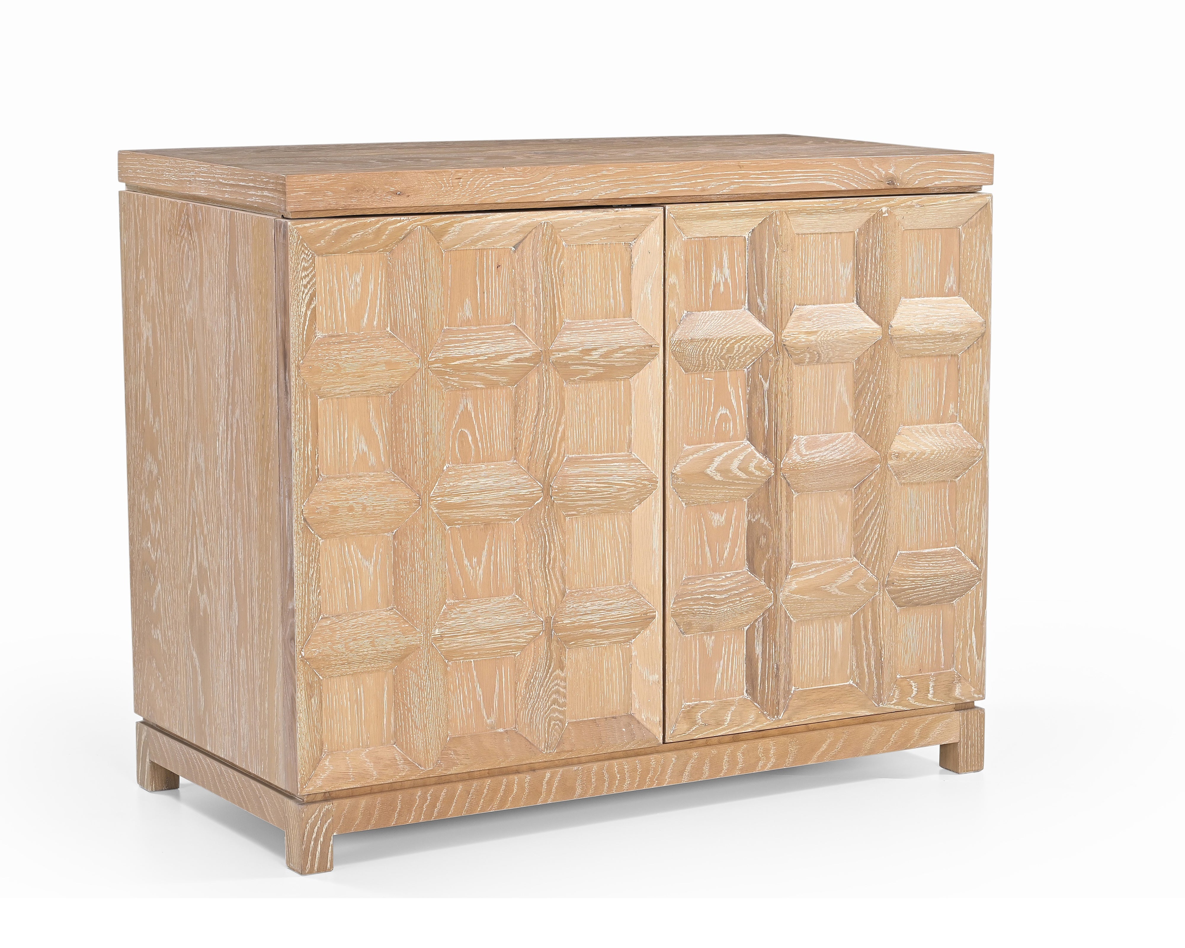 Llauna Brushed Light Beige Oak 2 Door Sideboard Liang & Eimil