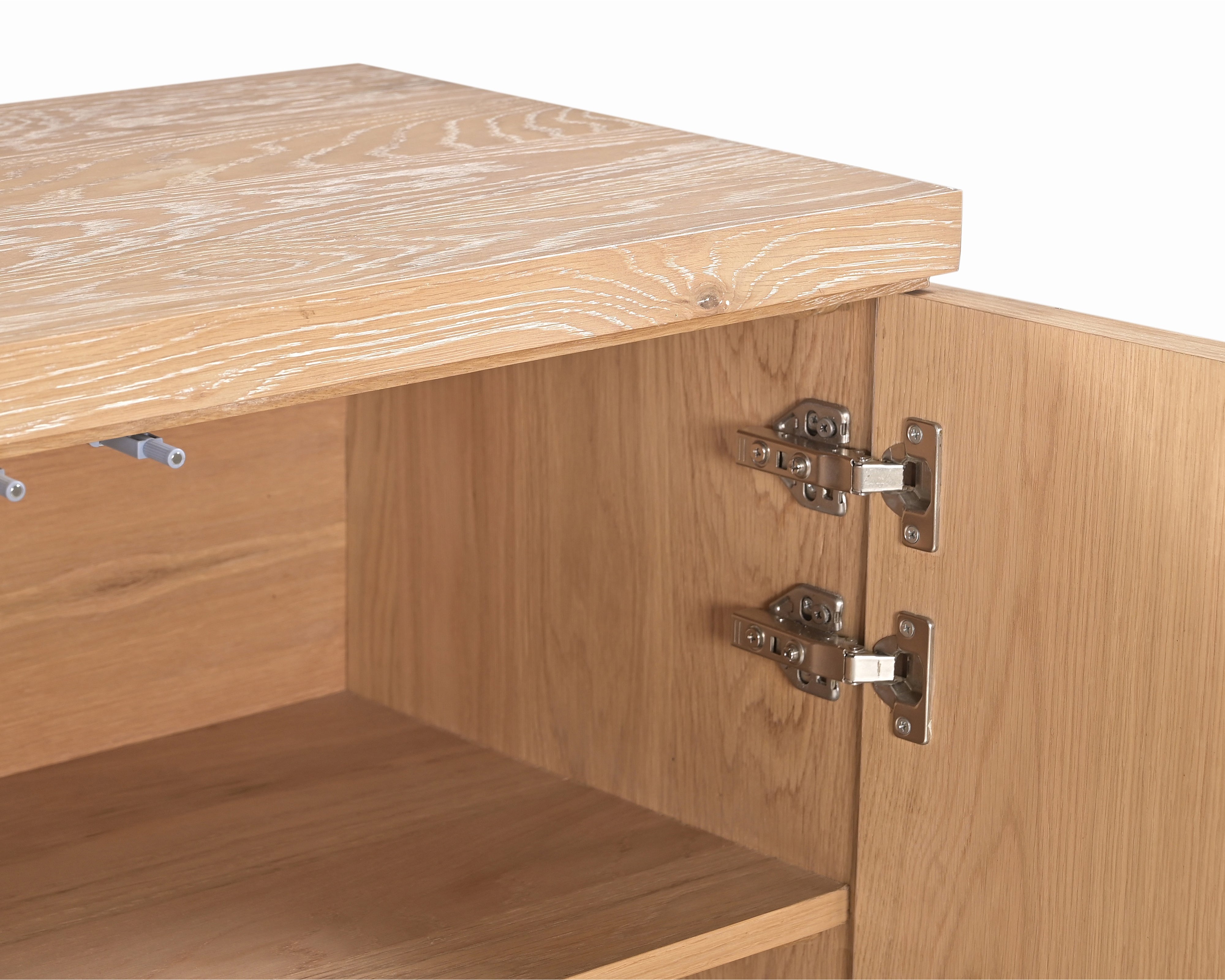 Llauna Brushed Light Beige Oak 2 Door Sideboard by Liang & Eimil