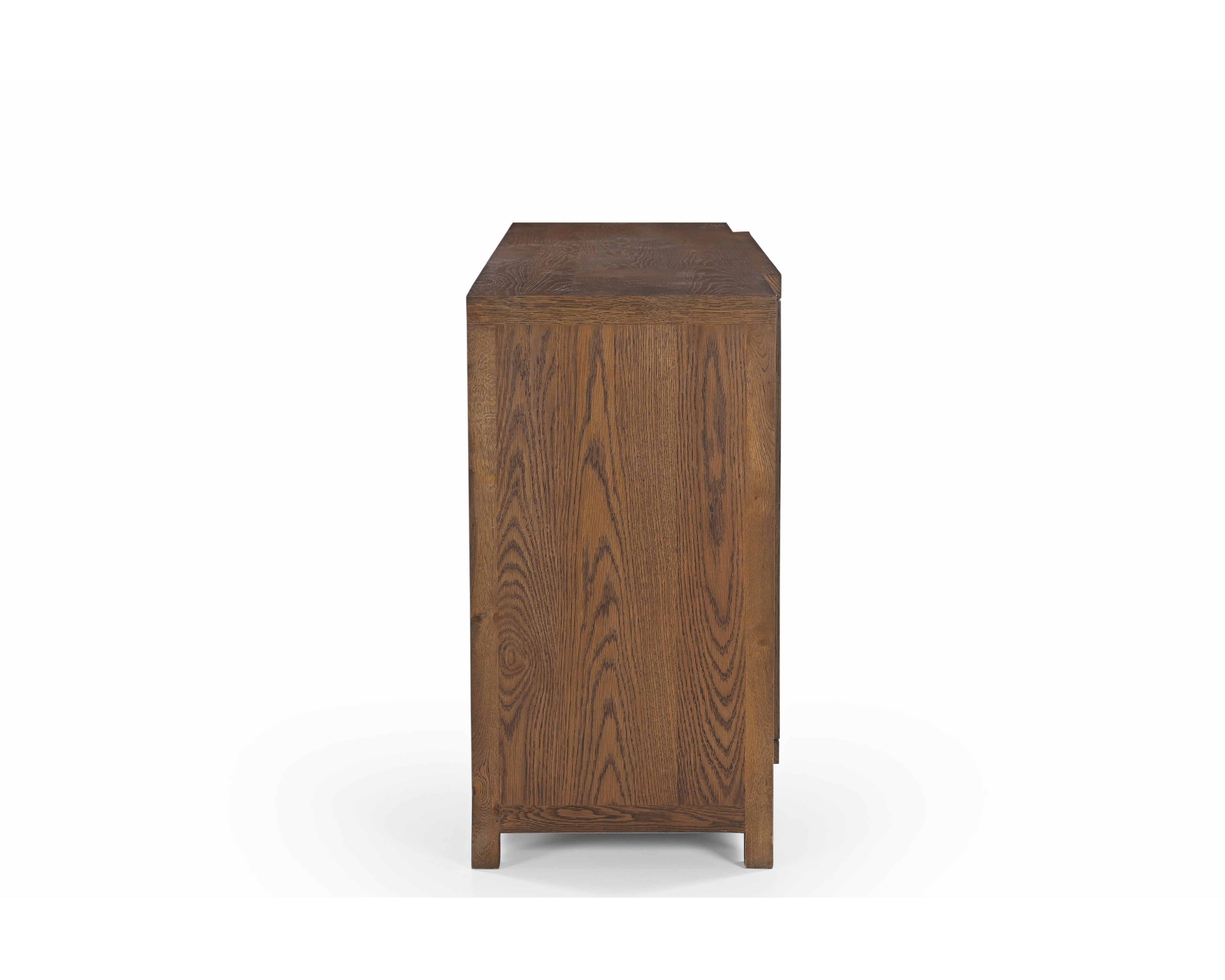 Llauna Brushed Mid-Brown Oak 4 Door Sideboard by Liang & Eimil