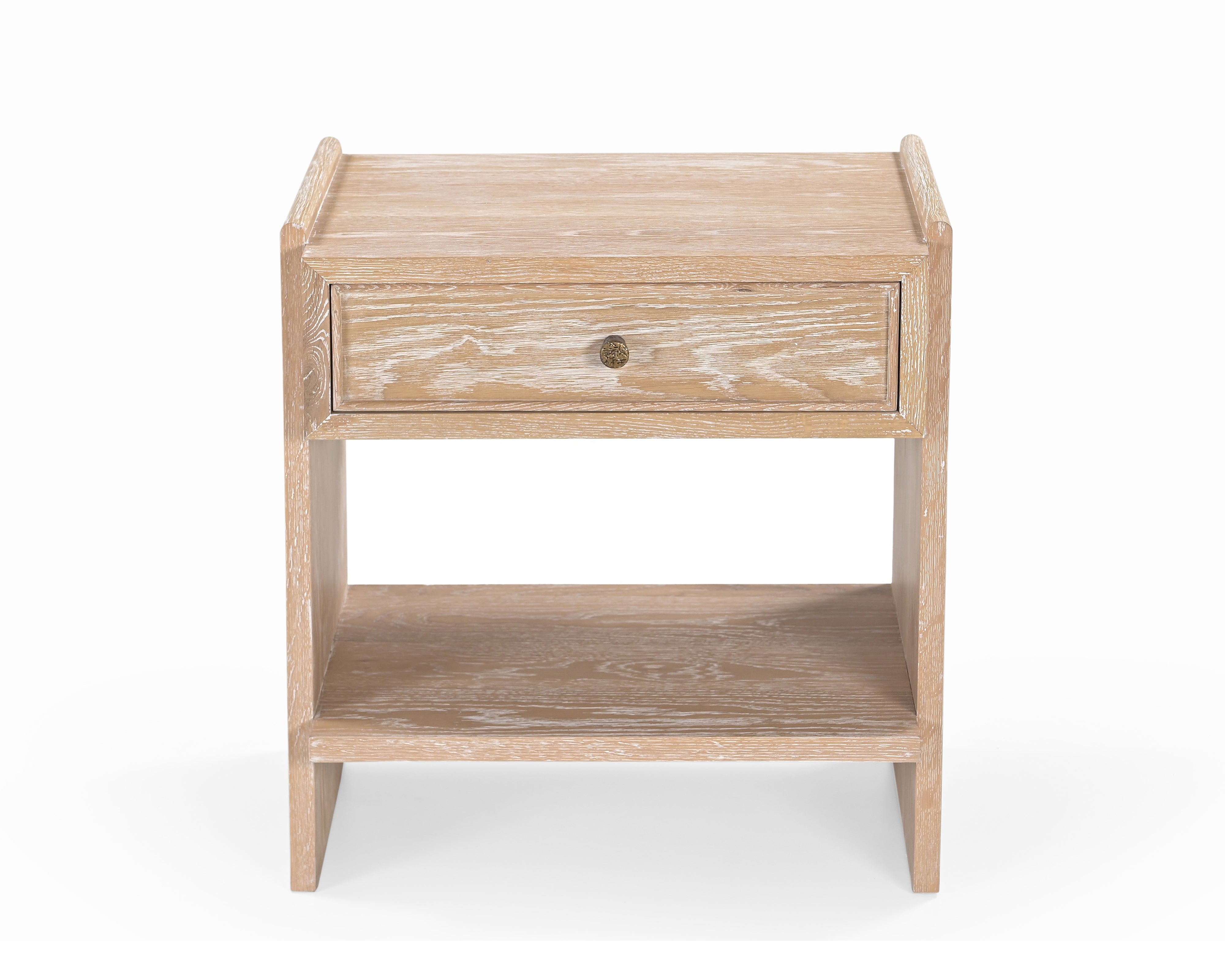 Trive Bedside Table - Brushed Natural American White Oak by Liang & Eimil